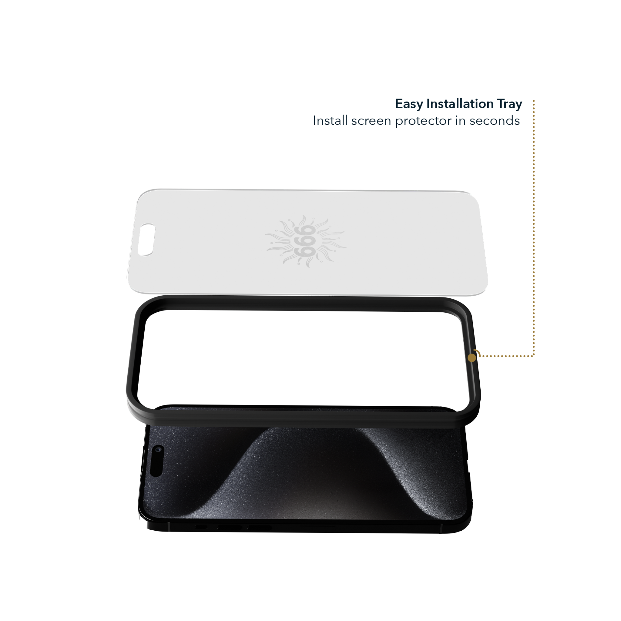 Angel Number - 666 Clear Screen Protector