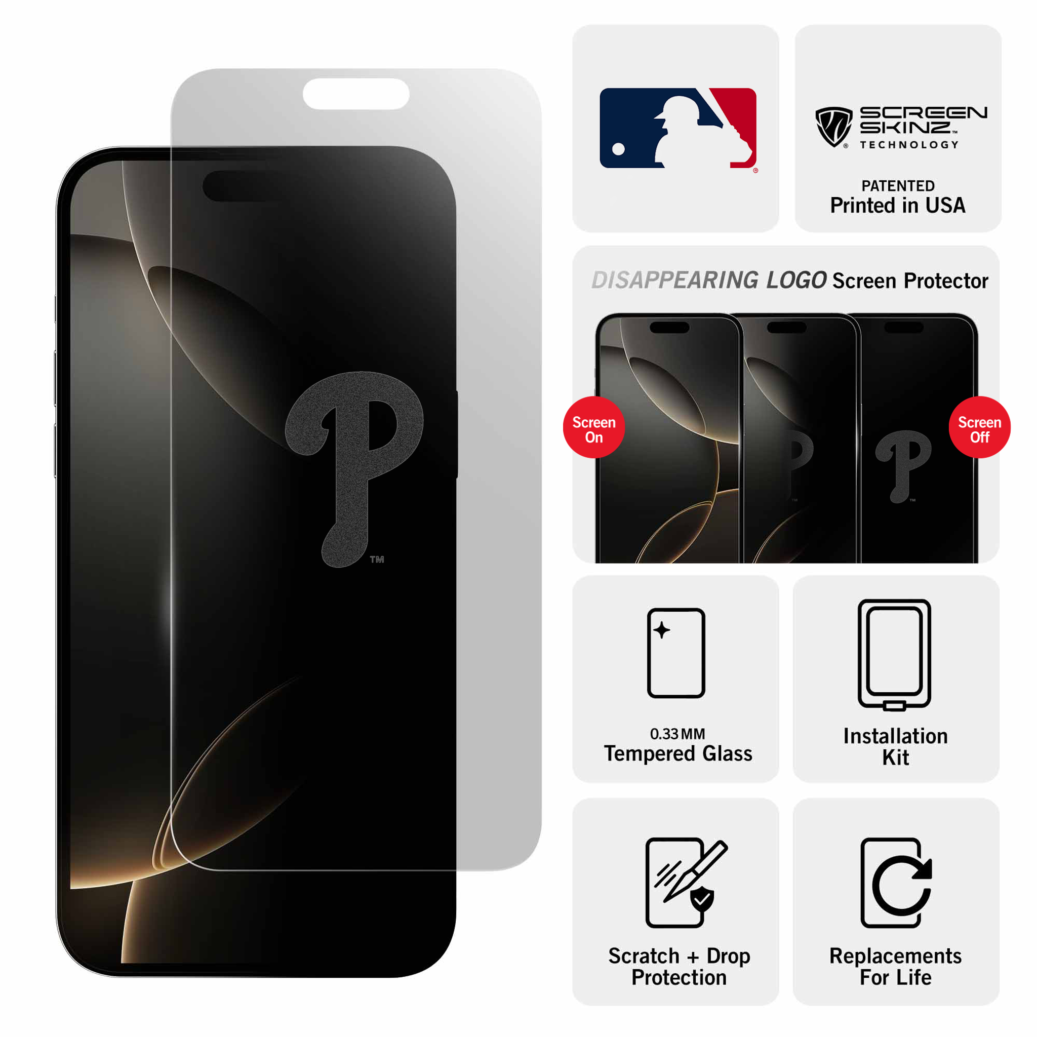 Philadelphia Phillies Clear Screen Protector