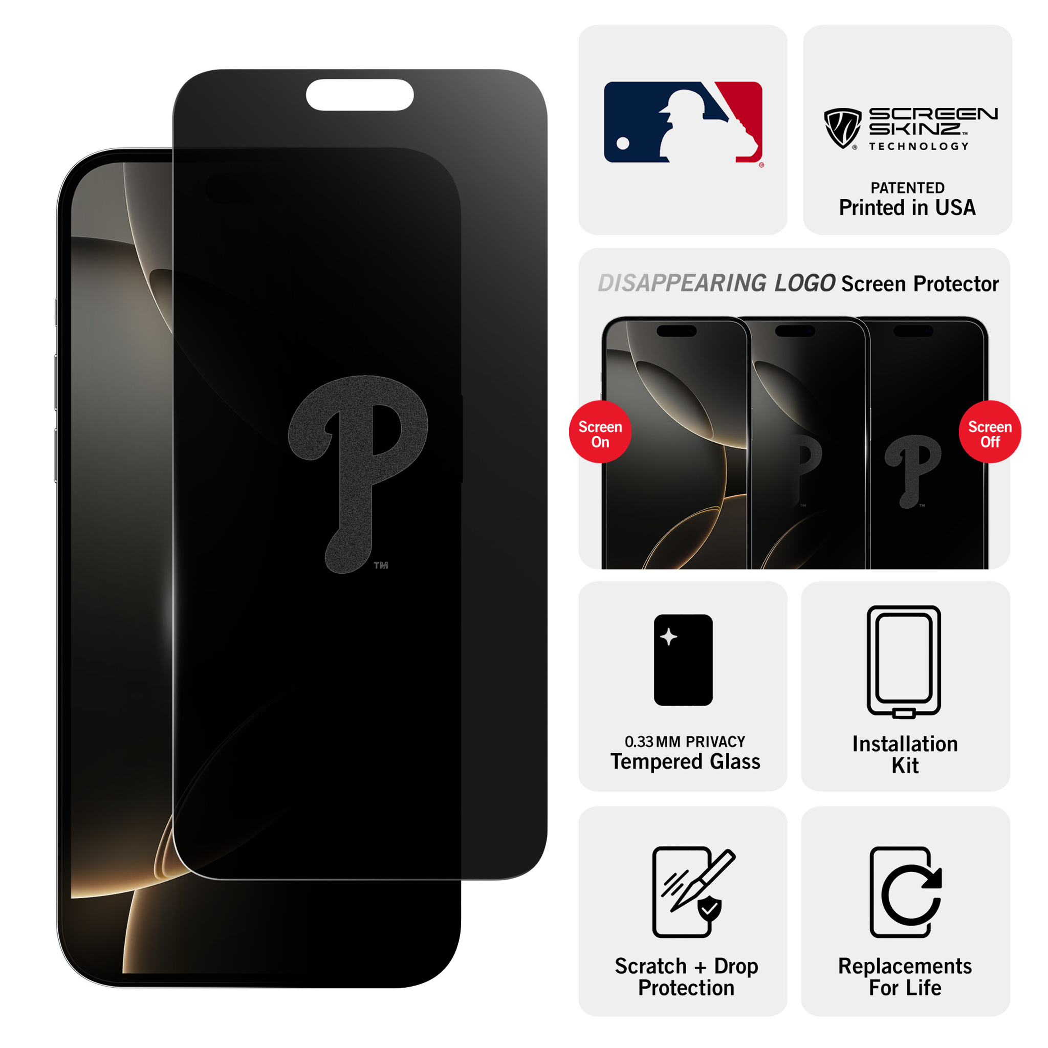 Philadelphia Phillies Privacy Screen Protector