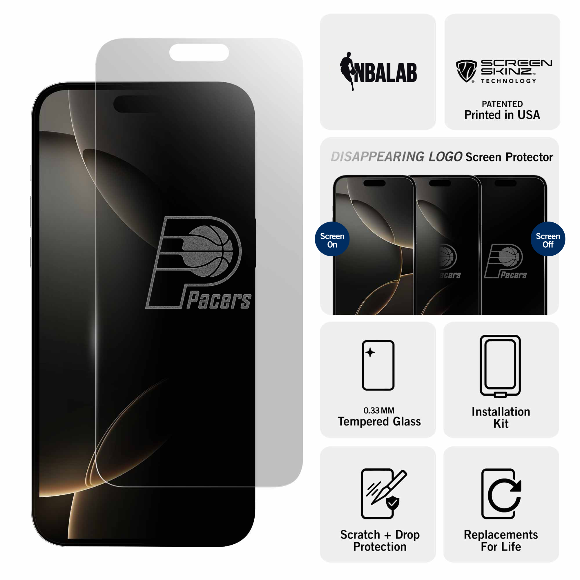 Indiana Pacers Clear Screen Protector