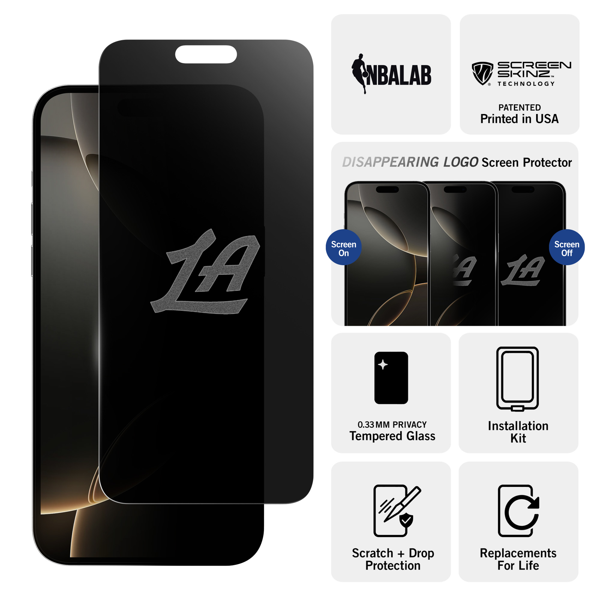 Los Angeles Clippers Privacy Screen Protector