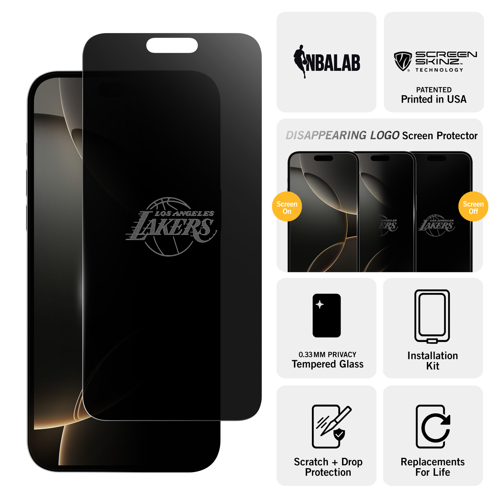 Los Angeles Lakers Privacy Screen Protector