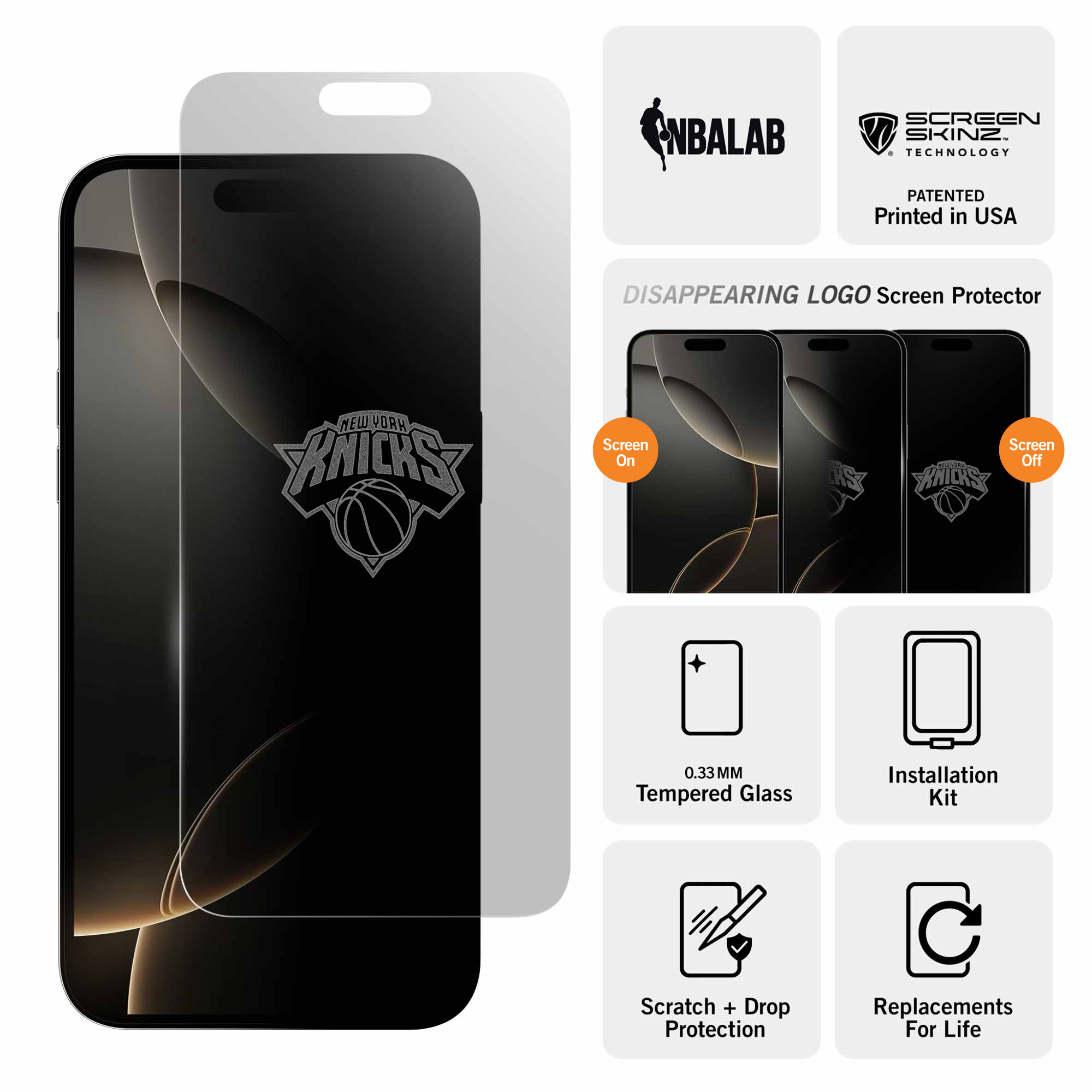 New York Knicks Clear Screen Protector