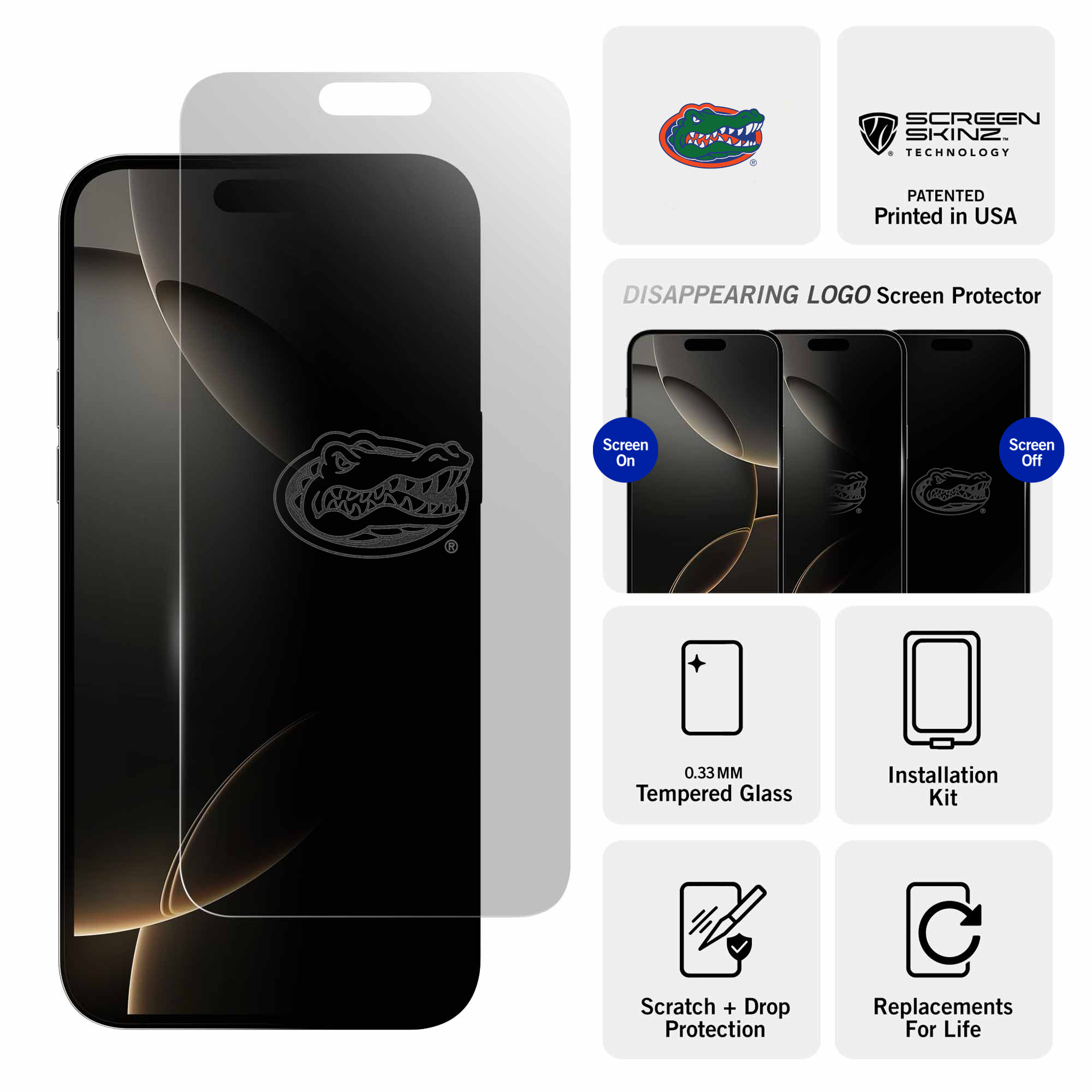 Florida Gators Clear Screen Protector