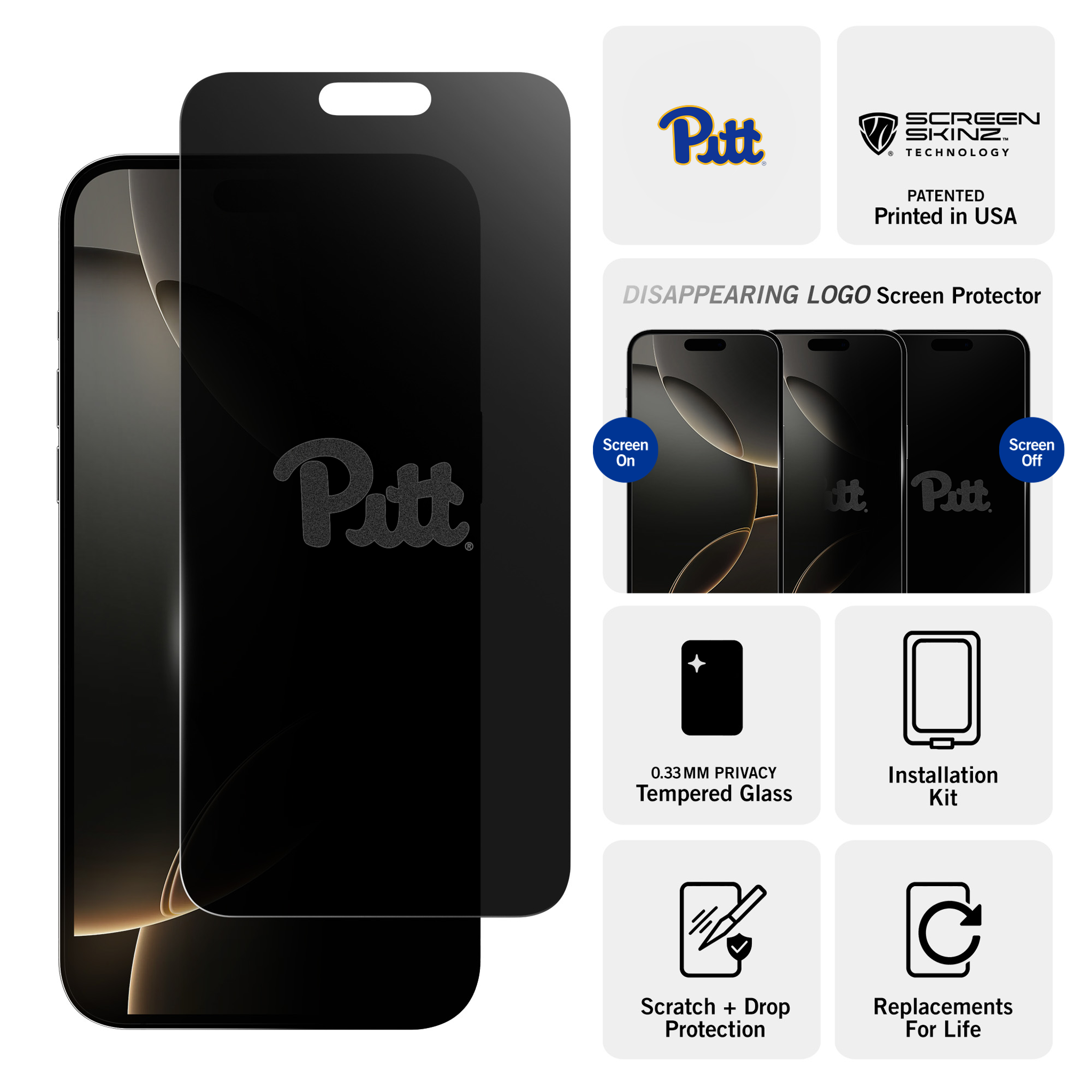 University of Pittsburgh Privacy Screen Protector