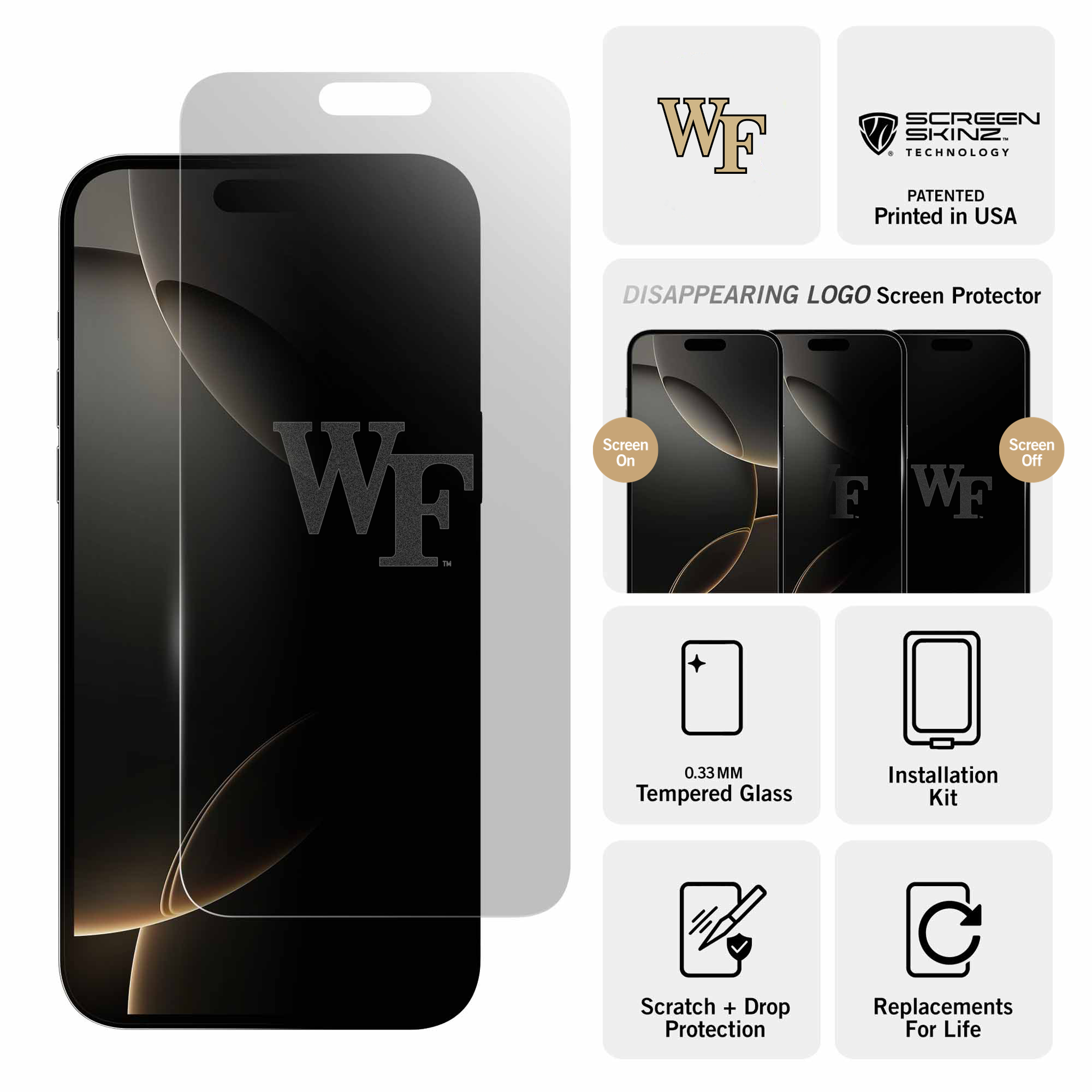 Wake Forest Clear Screen Protector