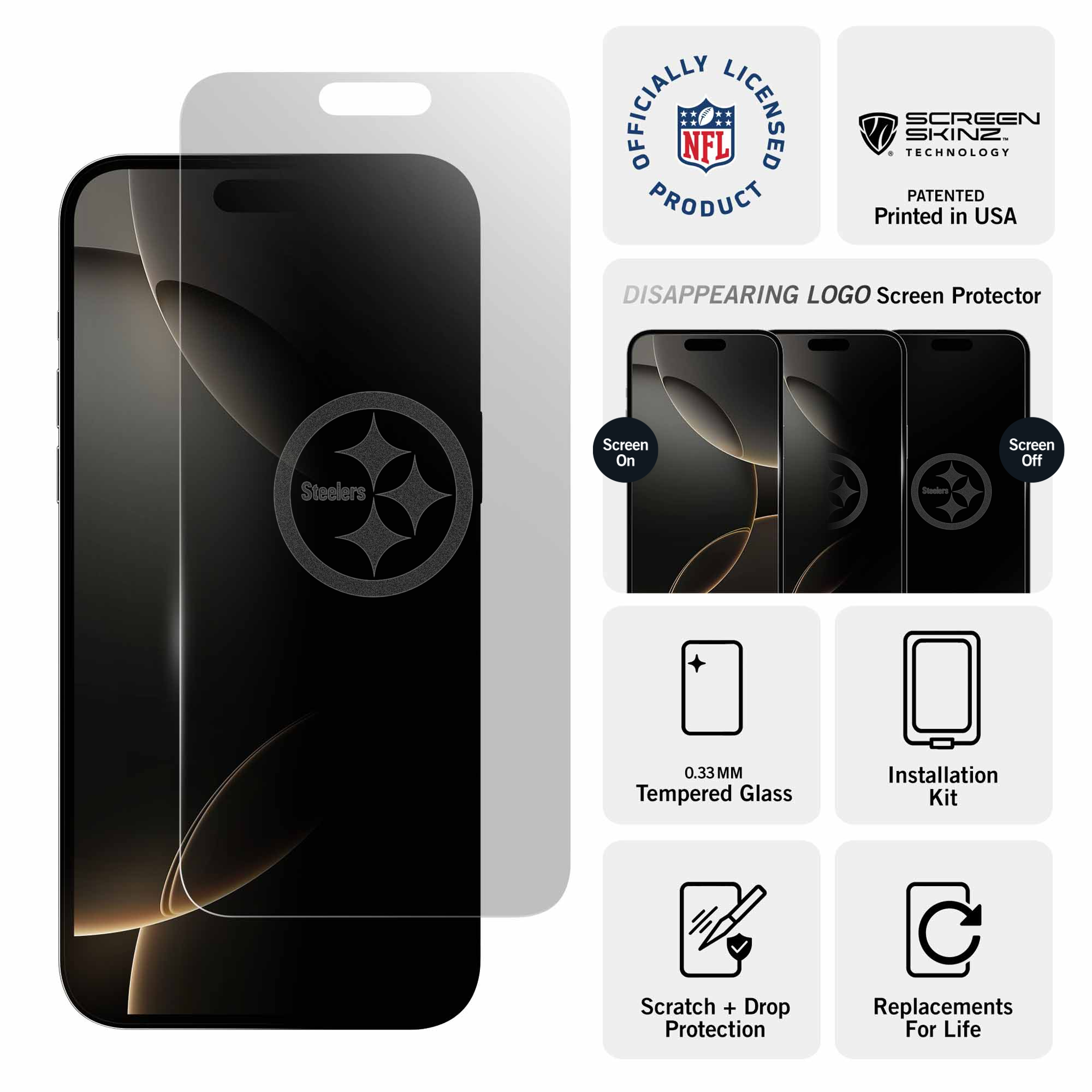 Pittsburgh Steelers iPhone Clear Screen Protector