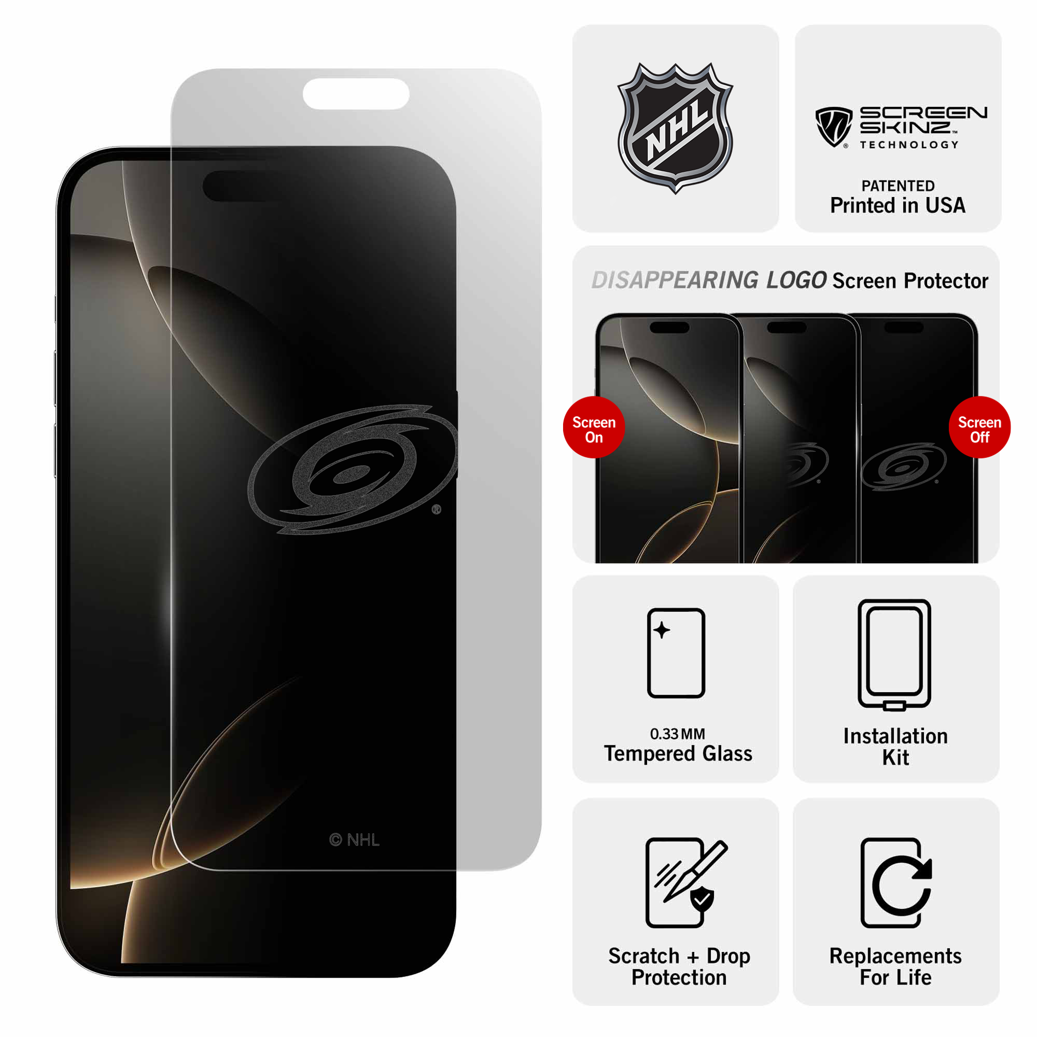 Carolina Hurricanes Clear Screen Protector