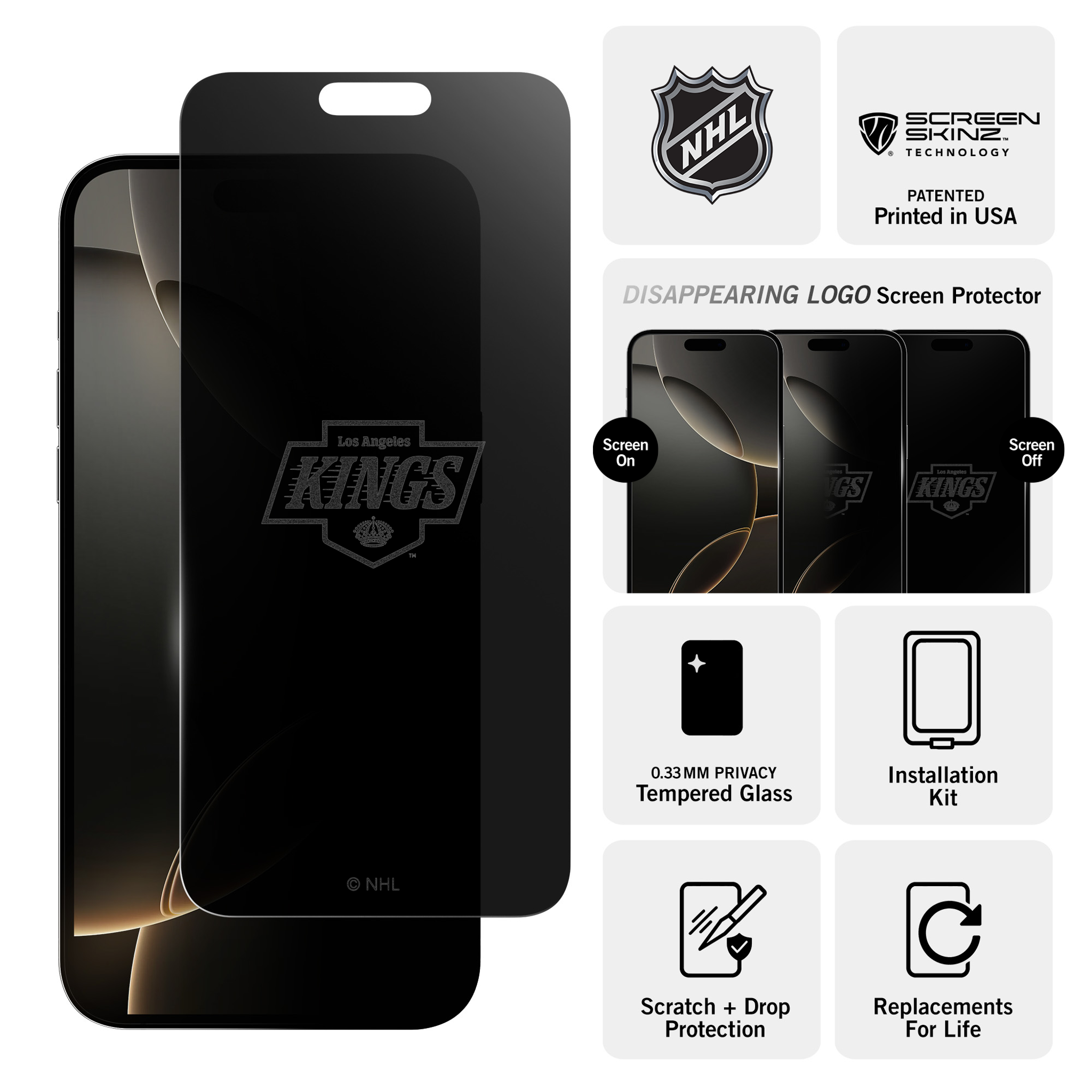 Los Angeles Kings Privacy Screen Protector