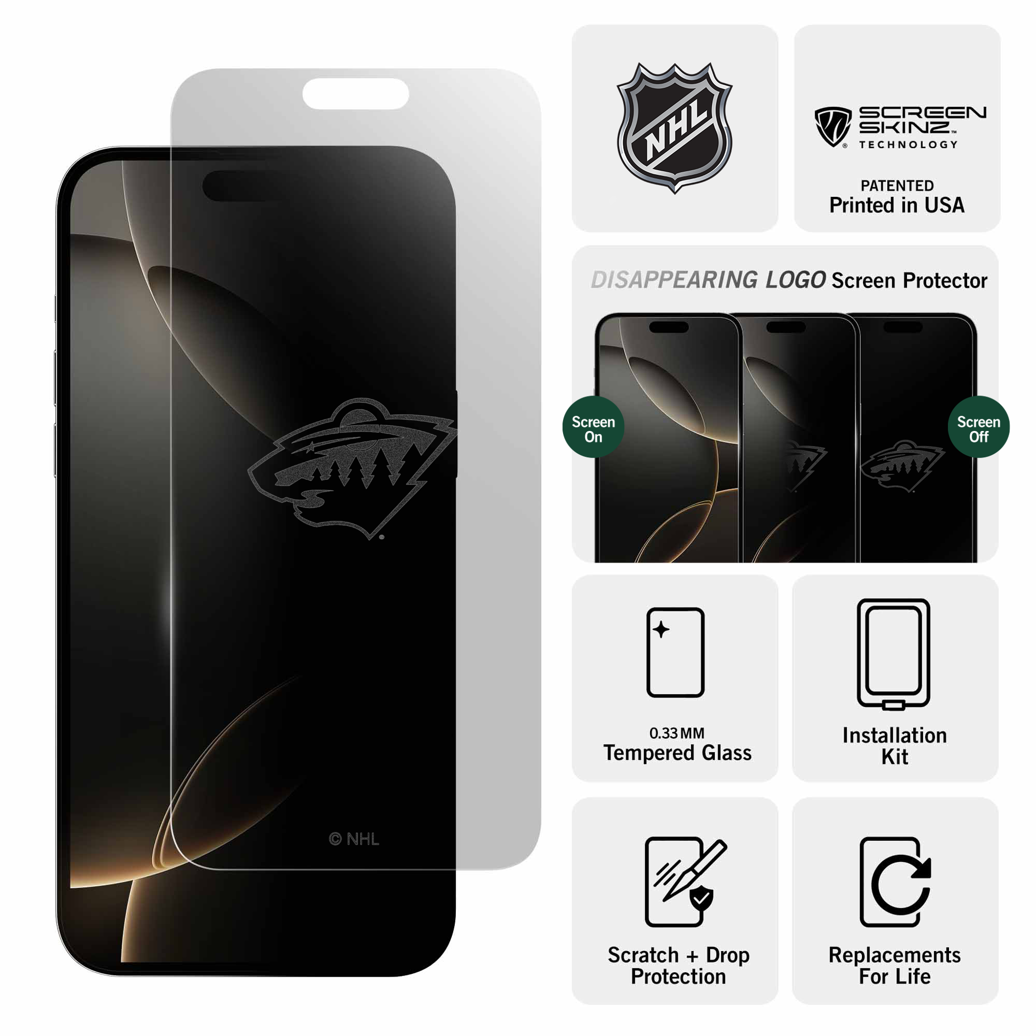 Minnesota Wild Clear Screen Protector
