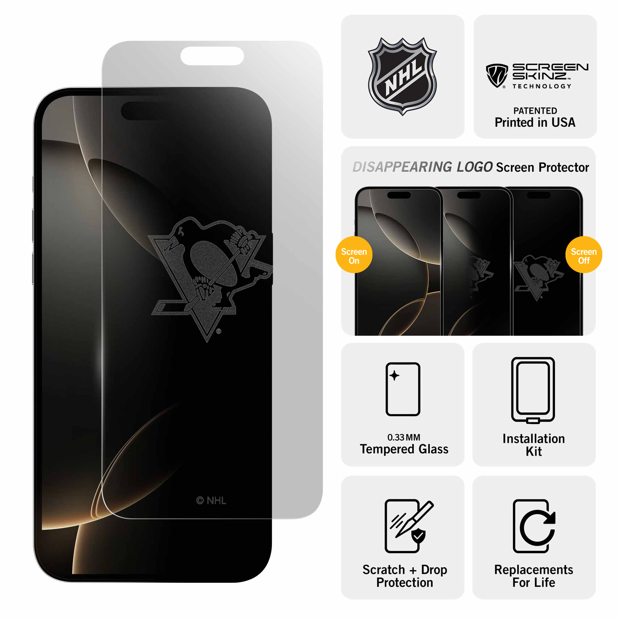 Pittsburgh Penguins Clear Screen Protector
