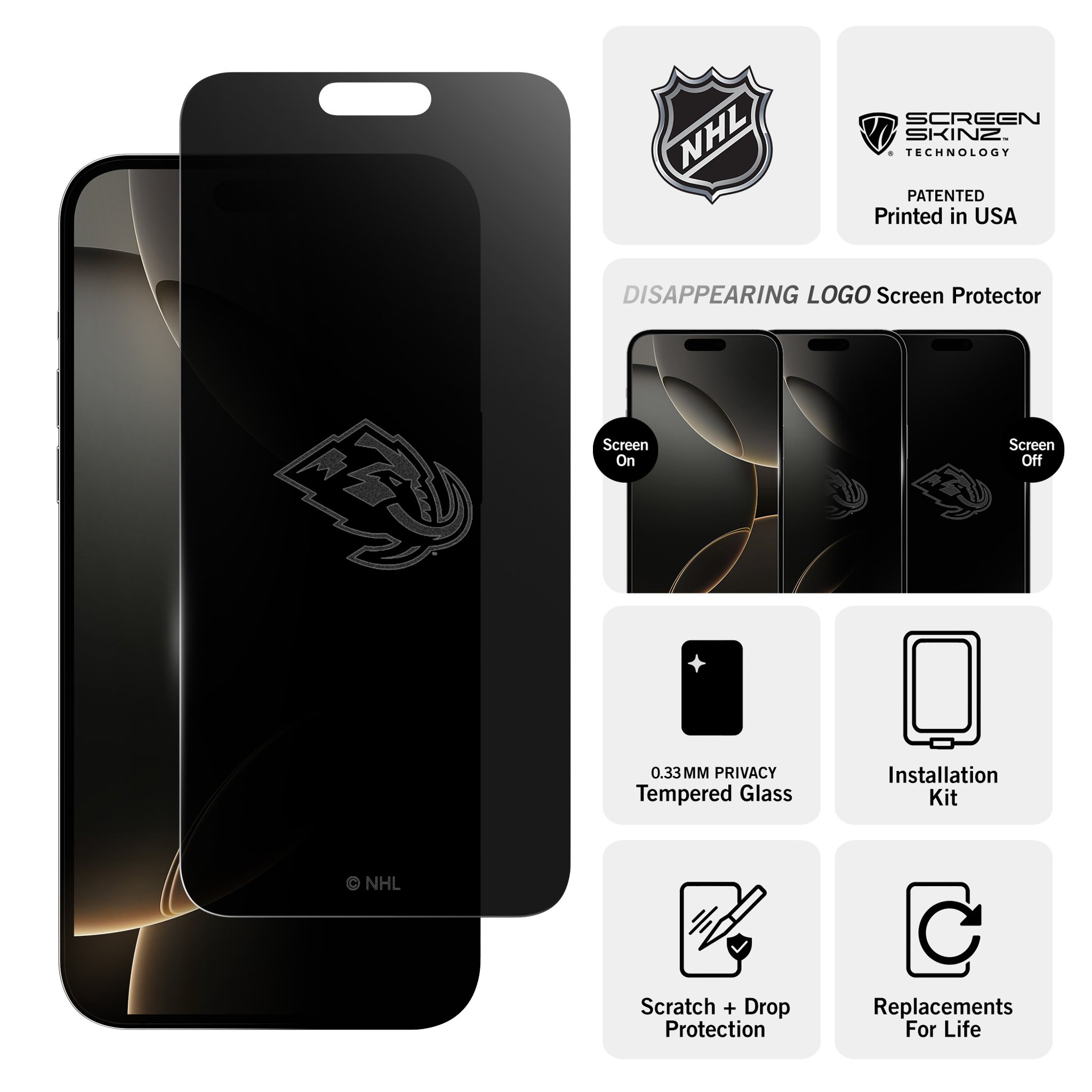 Utah Mammoth Privacy Screen Protector