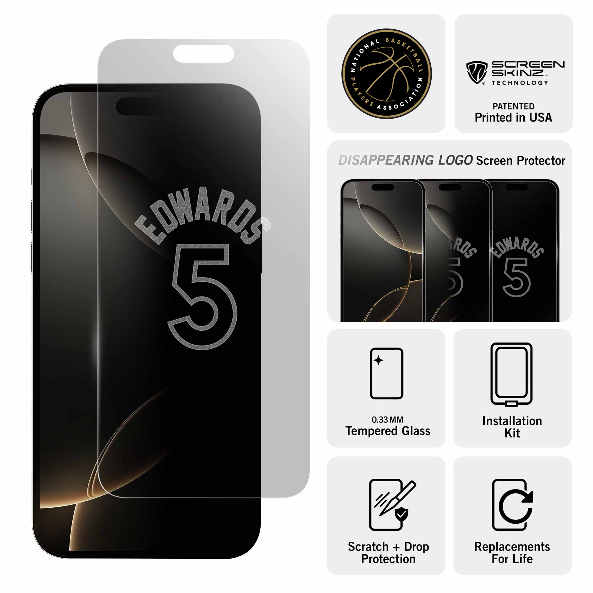 Anthony Edwards Clear Screen Protector