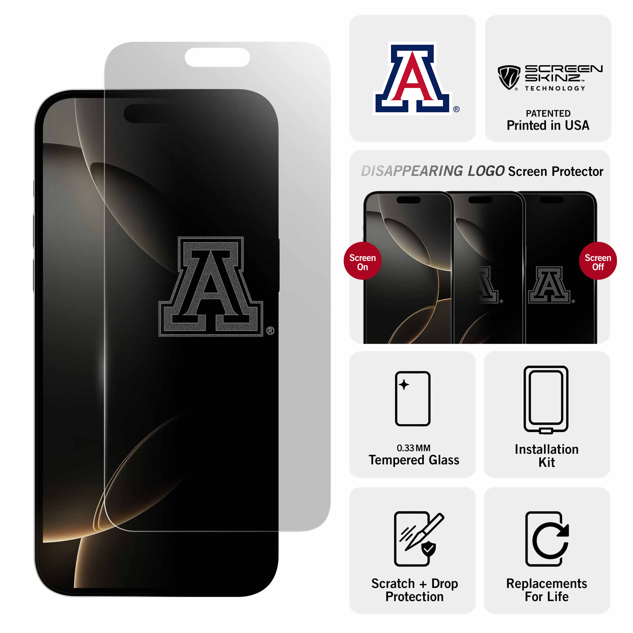 Arizona Wildcats Clear Screen Protector