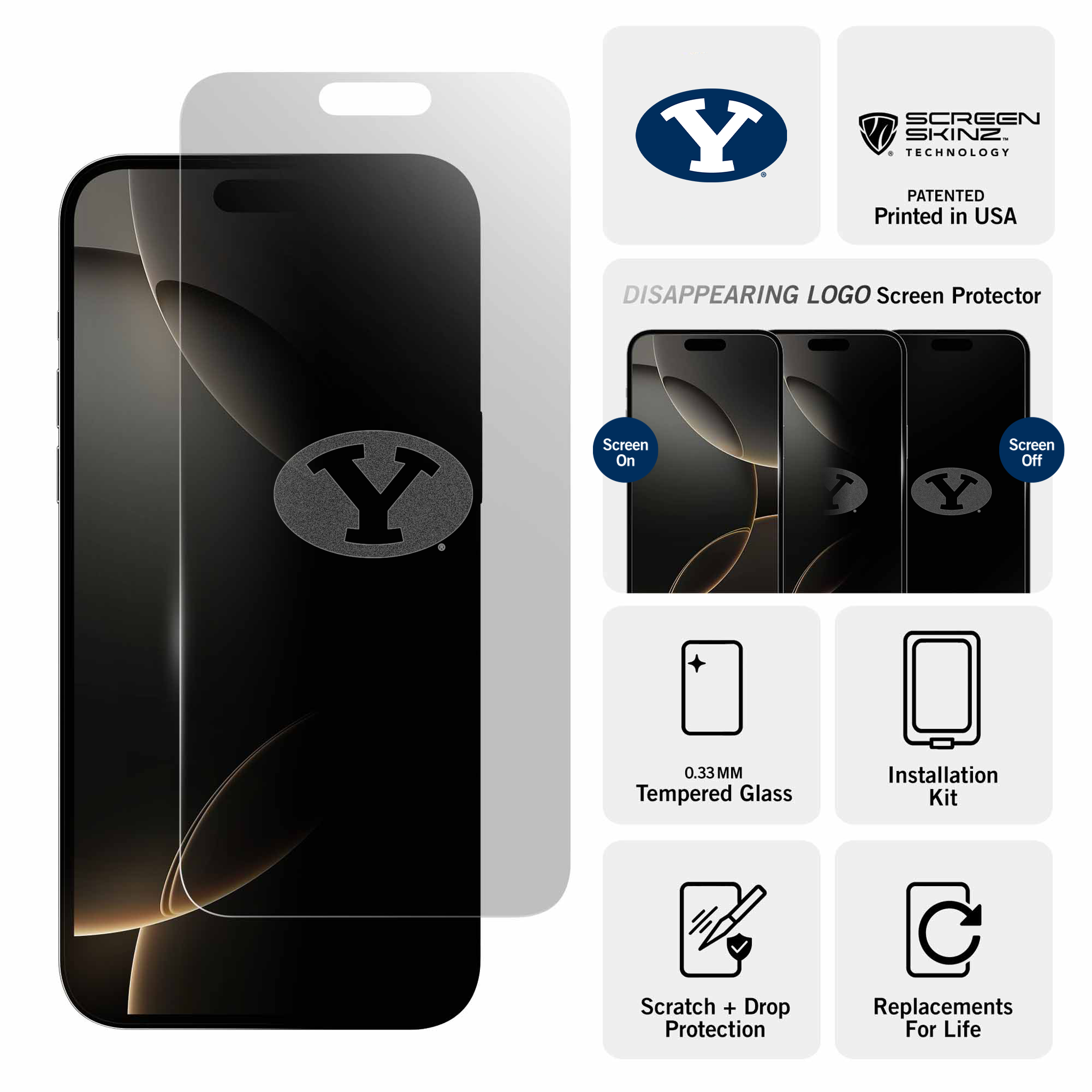 BYU Cougars Clear Screen Protector