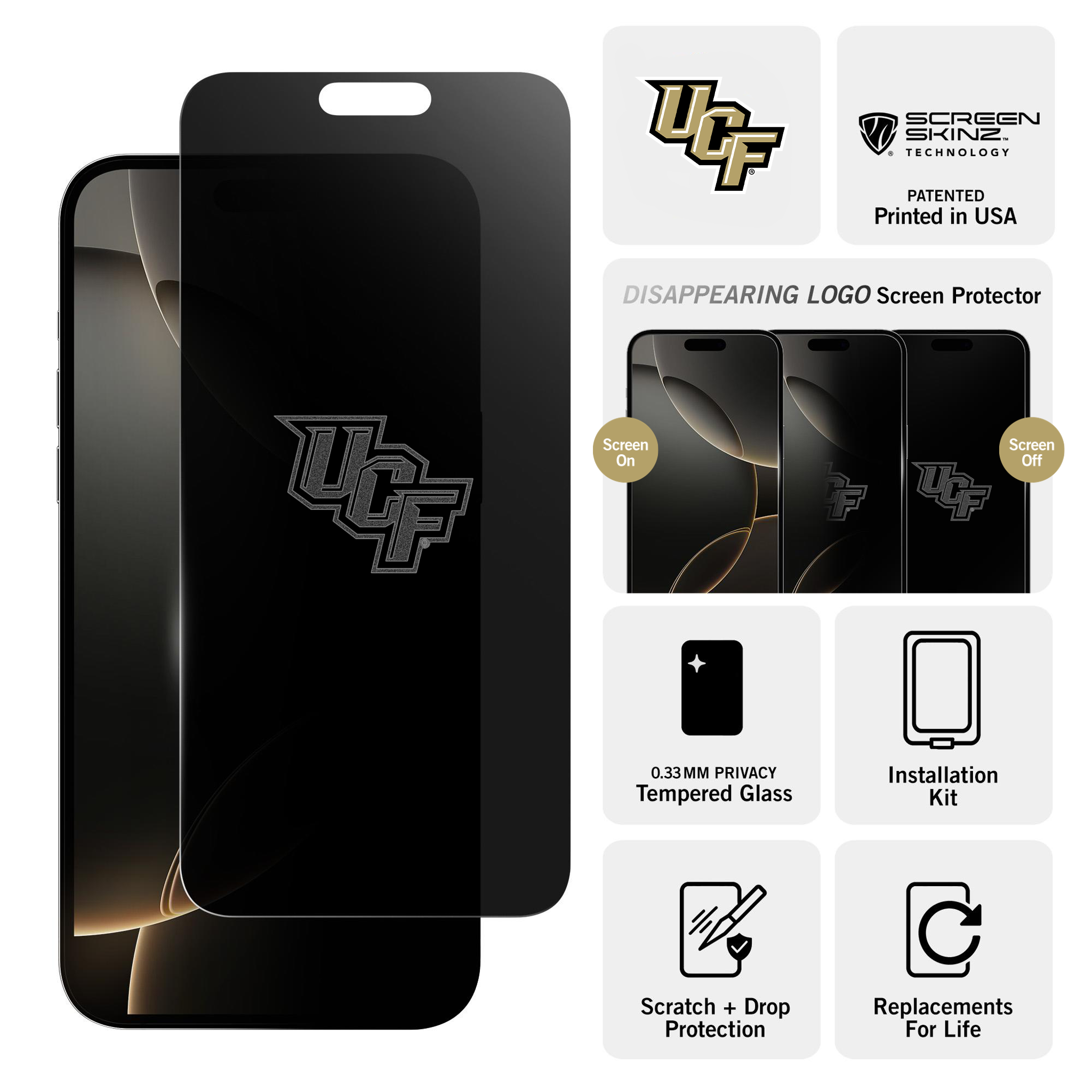 UCF Knights Privacy Screen Protector