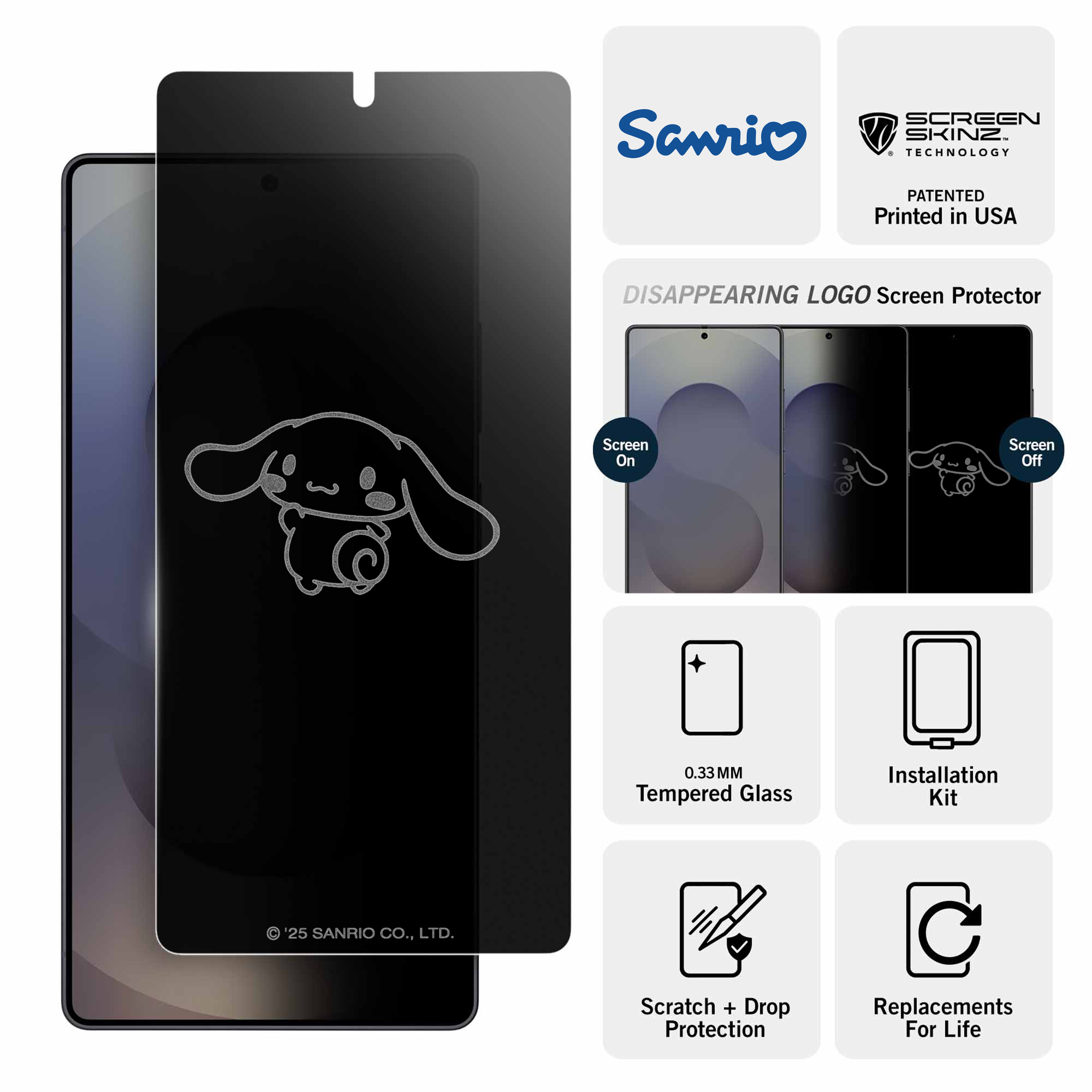 Cinnamoroll Samsung Looking Privacy Screen Protector