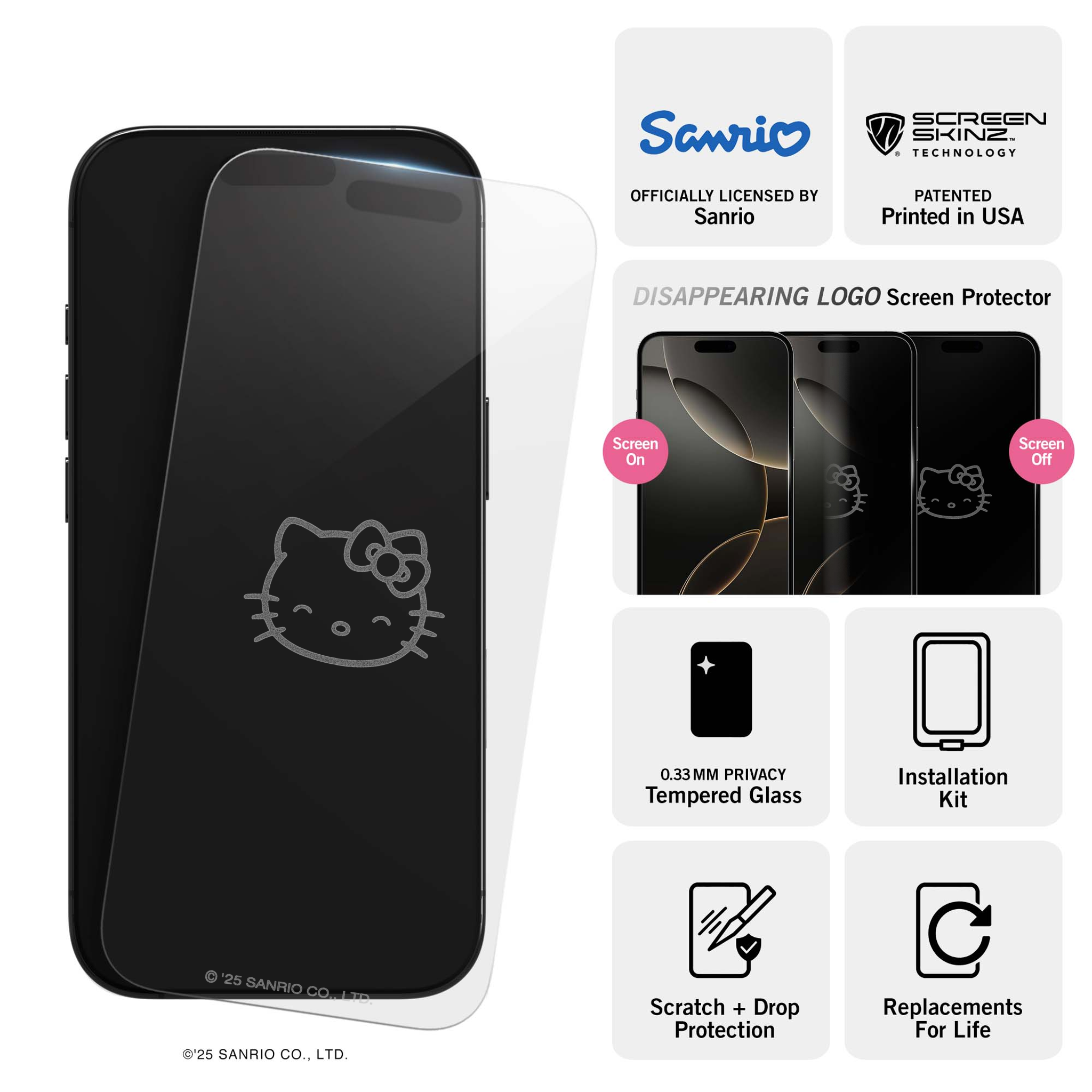 Hello Kitty Main iPhone Clear Screen Protector