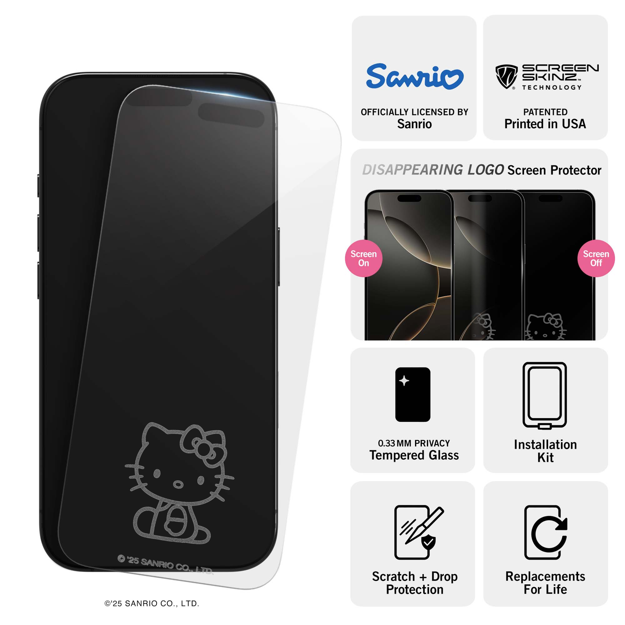 Hello Kitty Looking iPhone Clear Screen Protector