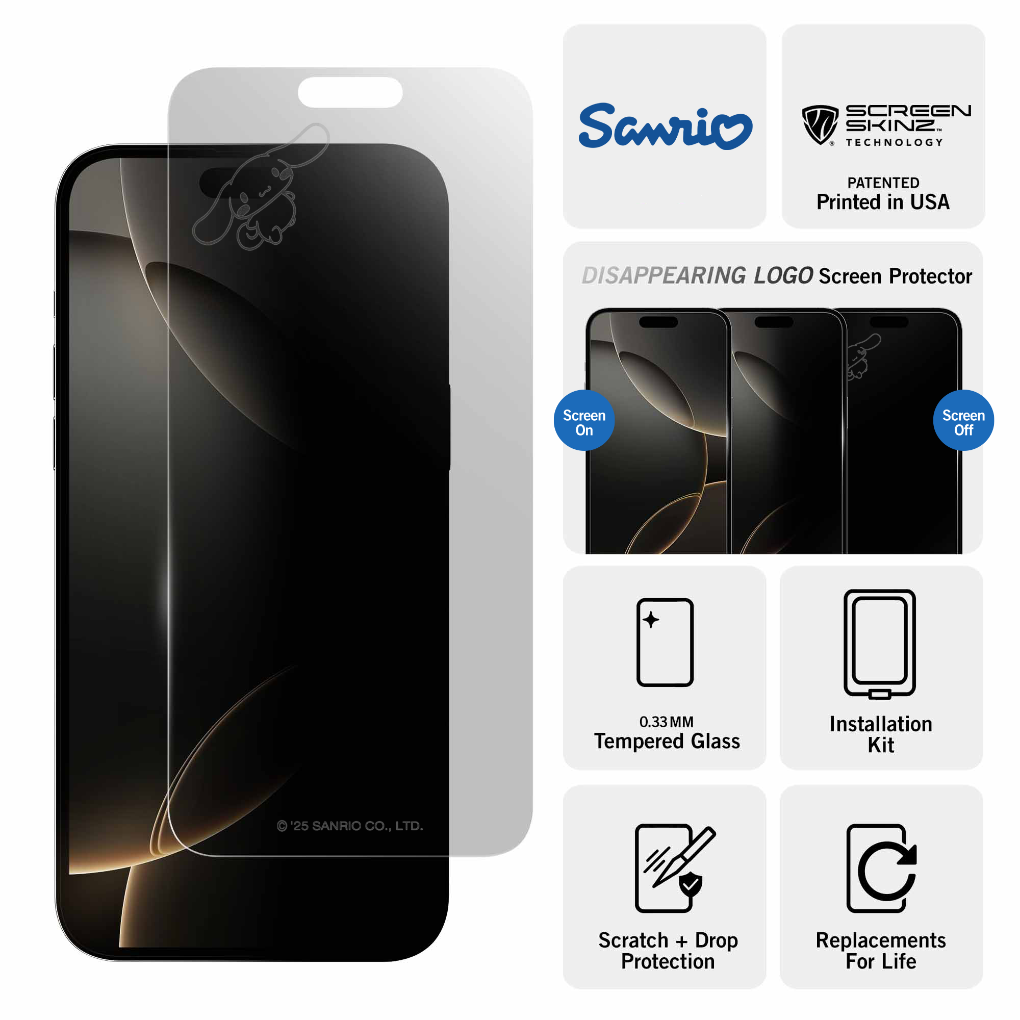 Cinnamoroll Flying Clear Screen Protector
