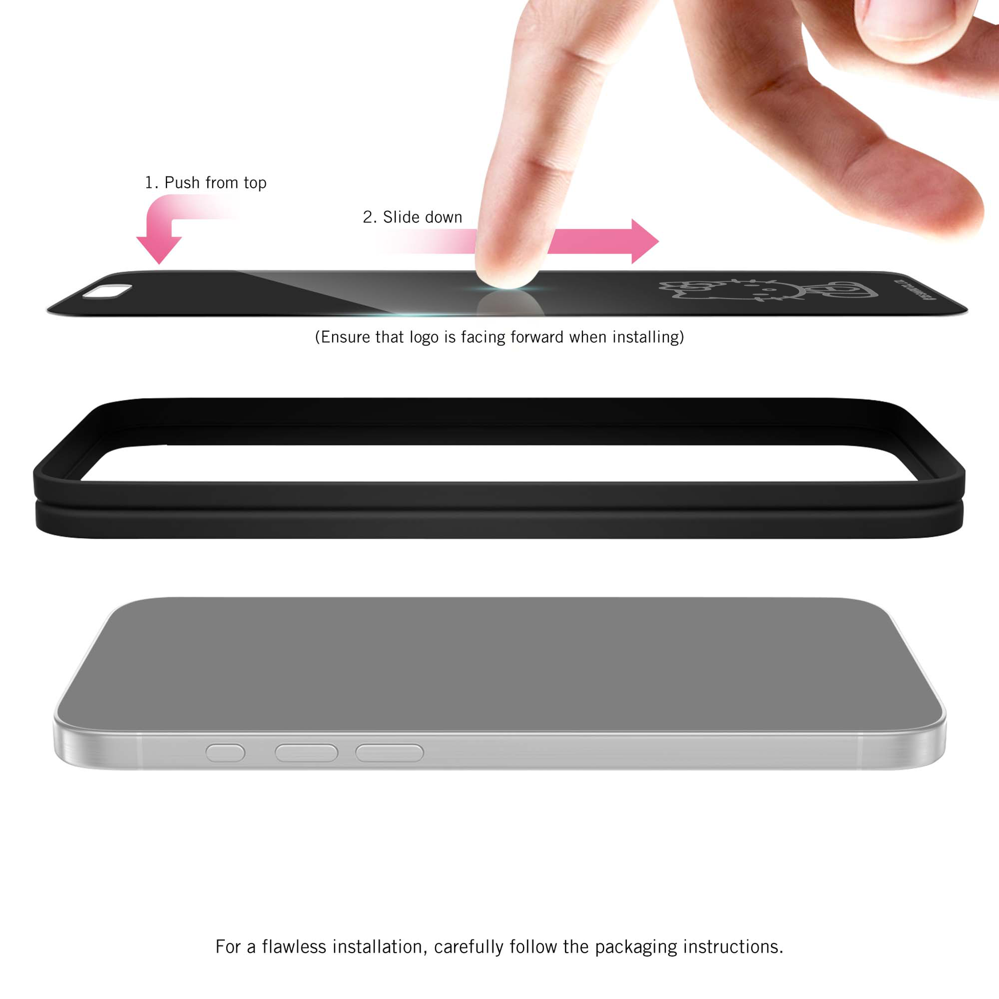 Hello Kitty Looking iPhone Privacy Screen Protector