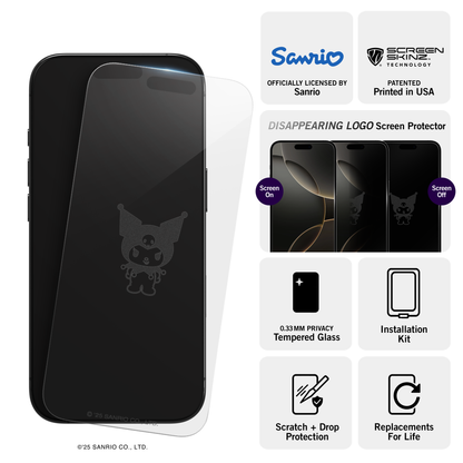 Kuromi iPhone Clear Screen Protector