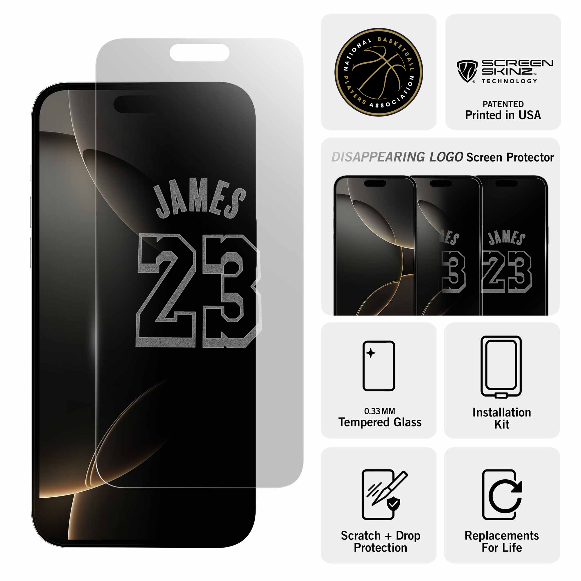 LeBron James Clear Screen Protector