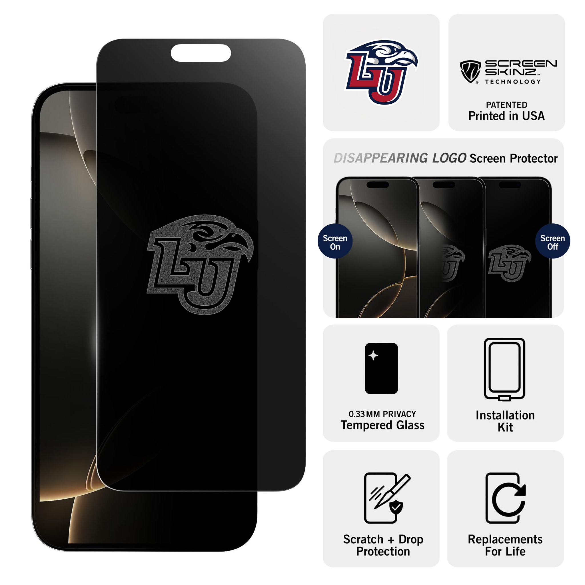 Liberty Flames Privacy Screen Protector