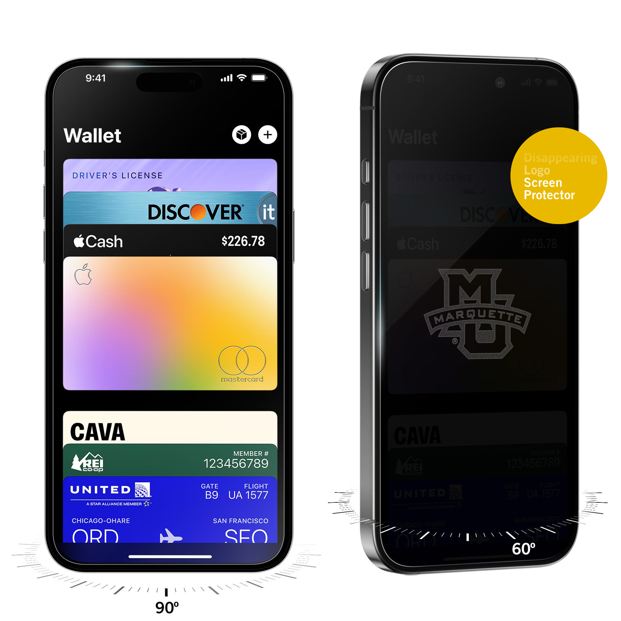 Marquette Golden Eagles Privacy Screen Protector