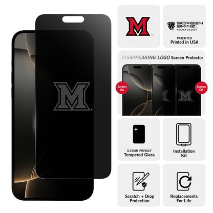 Miami University RedHawks Privacy Screen Protector