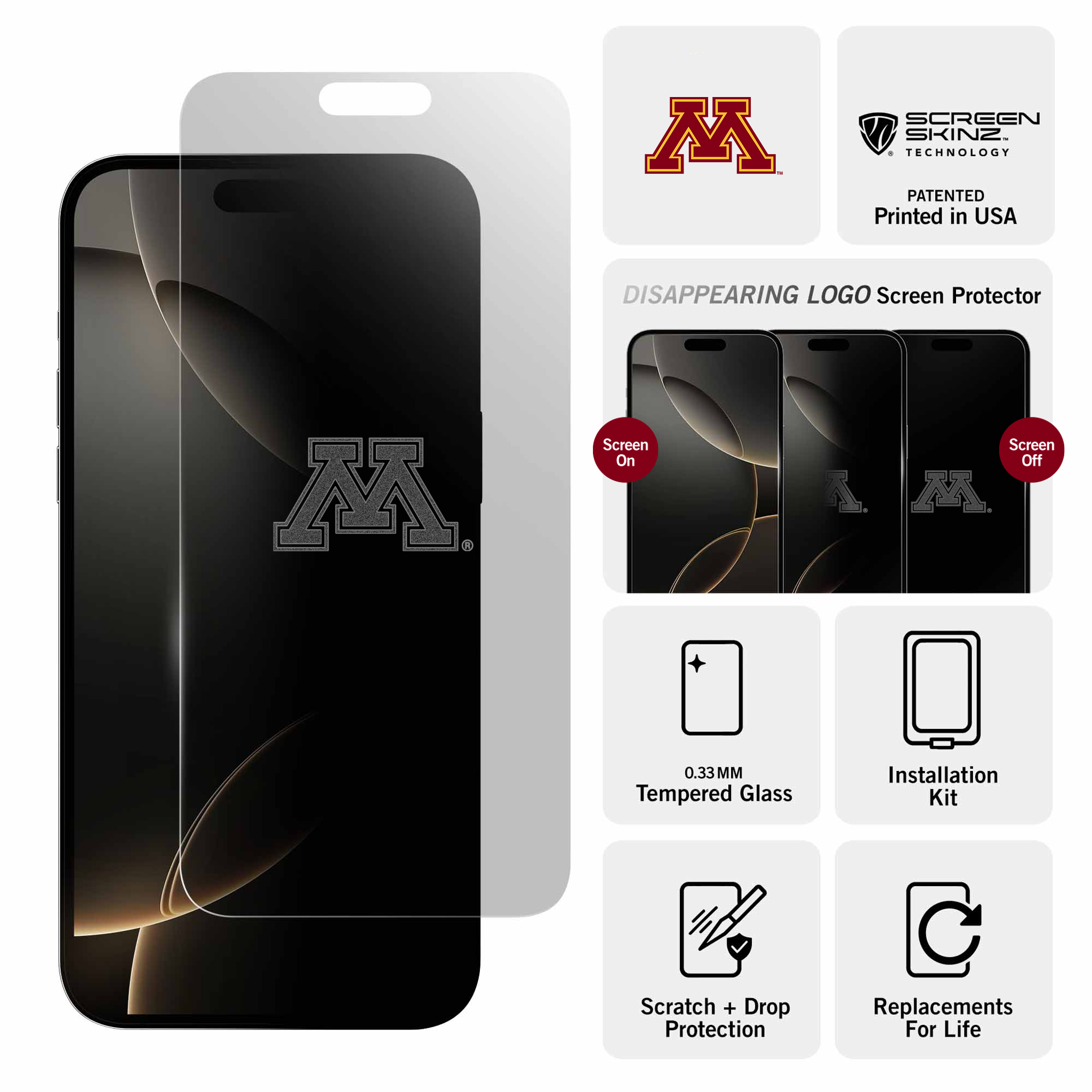 Minnesota Golden Gophers Clear Screen Protector