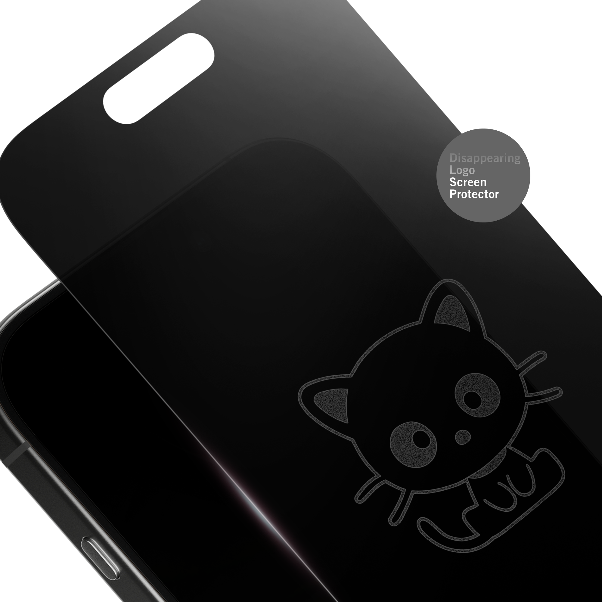 Chococat Sitting iPhone Privacy Screen Protector