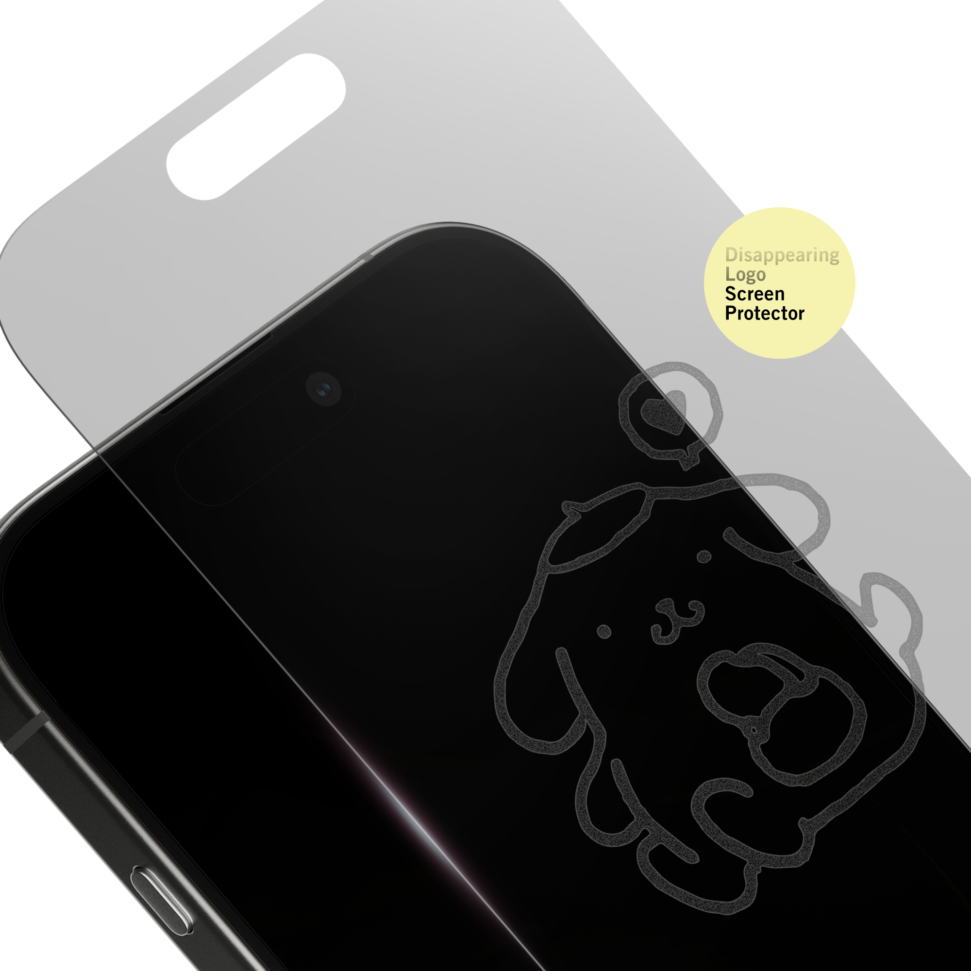 Pompompurin Love iPhone Clear Screen Protector