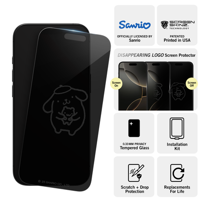 Pompompurin Hug iPhone Privacy Screen Protector