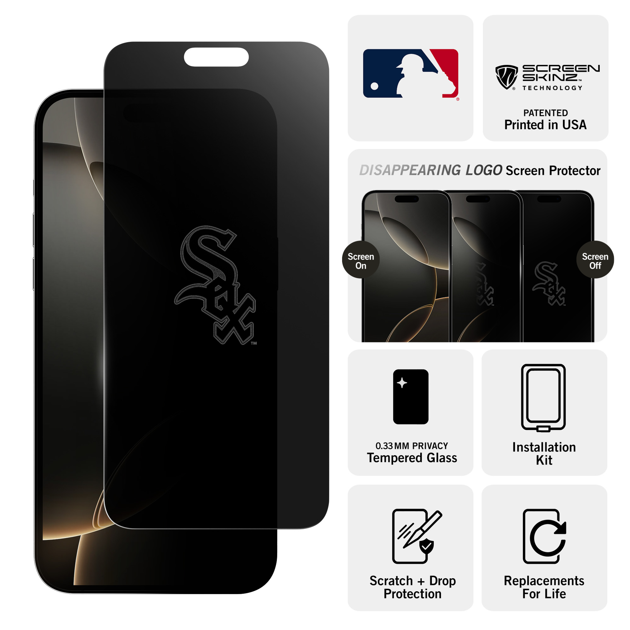 Chicago White Sox Privacy Screen Protector