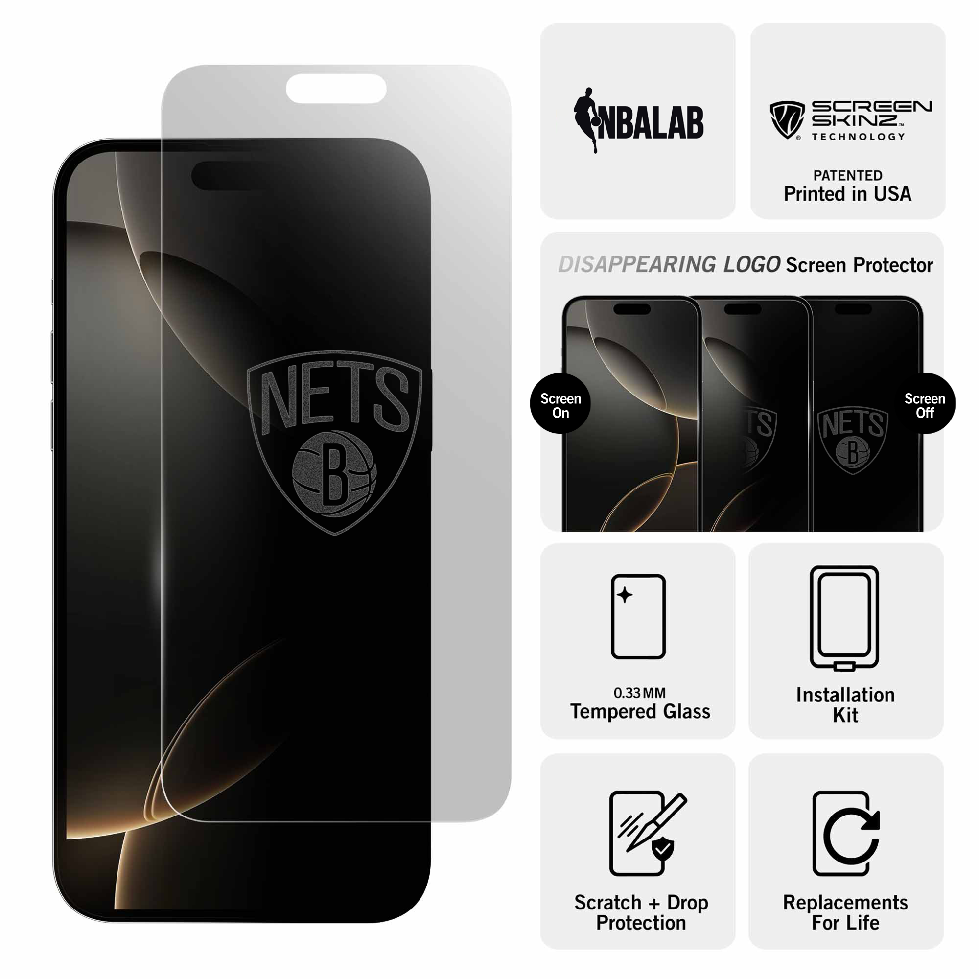 Brooklyn Nets Clear Screen Protector