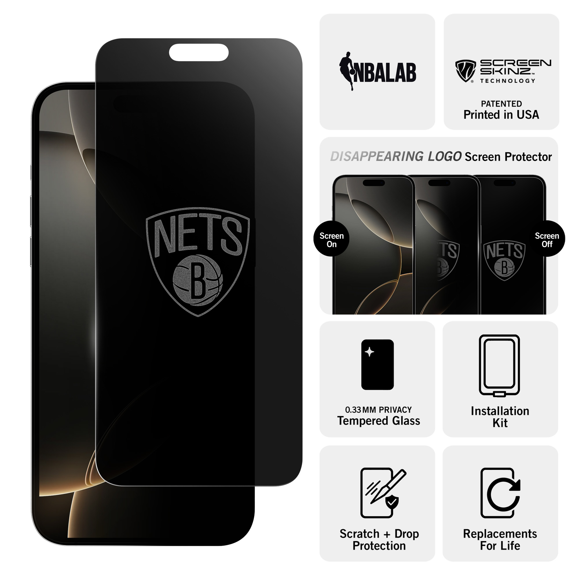 Brooklyn Nets Privacy Screen Protector