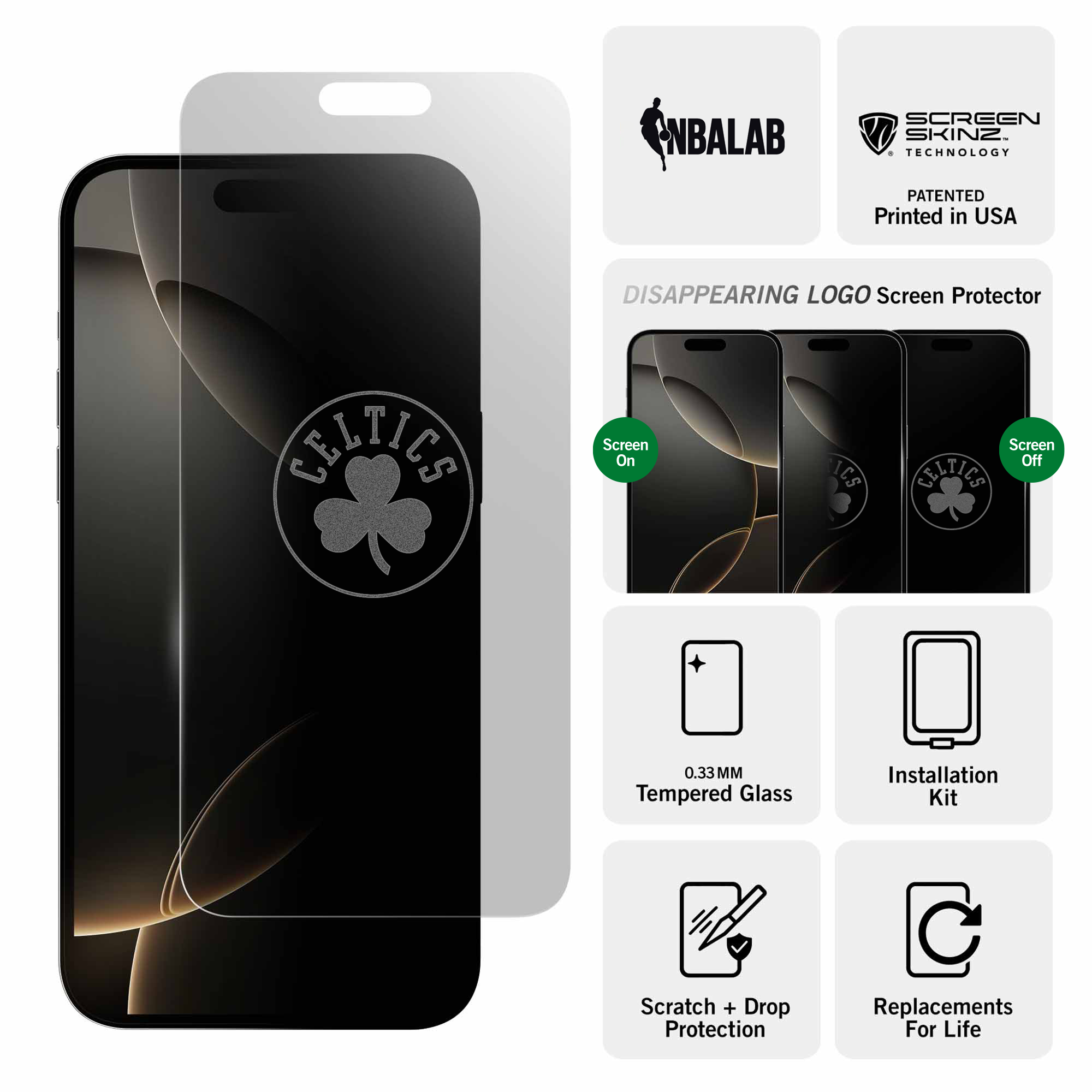 Boston Celtics Clear Screen Protector