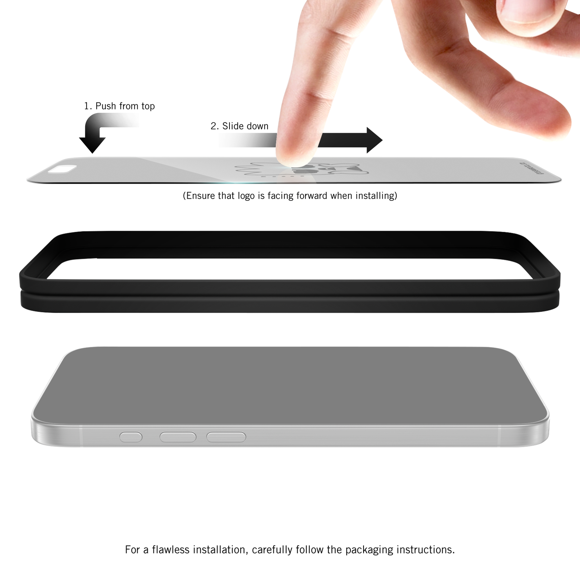 Badtz-Maru Thinking iPhone Clear Screen Protector