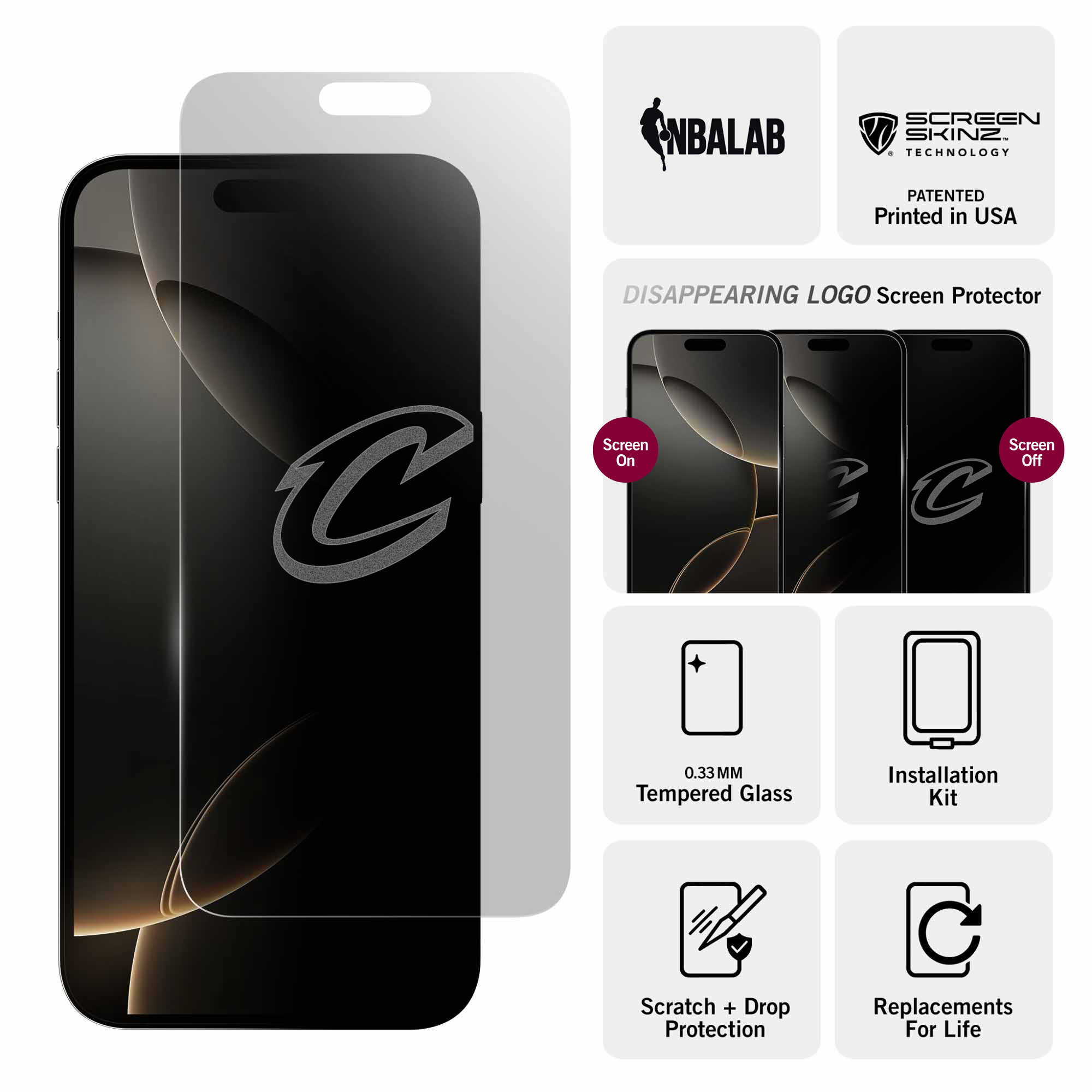 Cleveland Cavaliers Clear Screen Protector