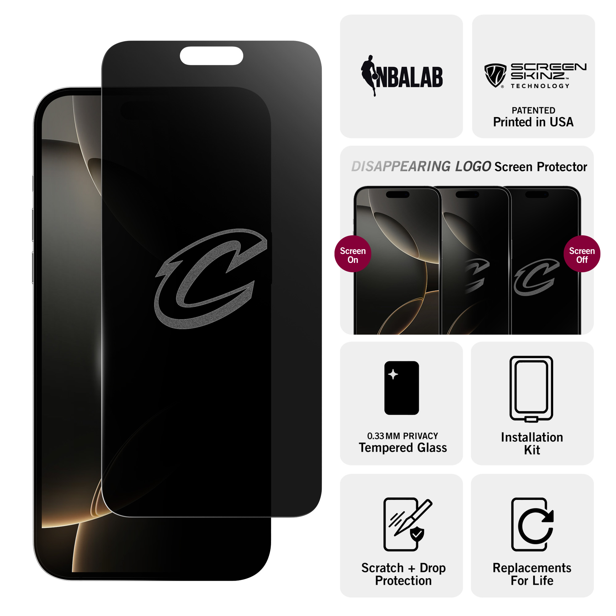 Cleveland Cavaliers Privacy Screen Protector