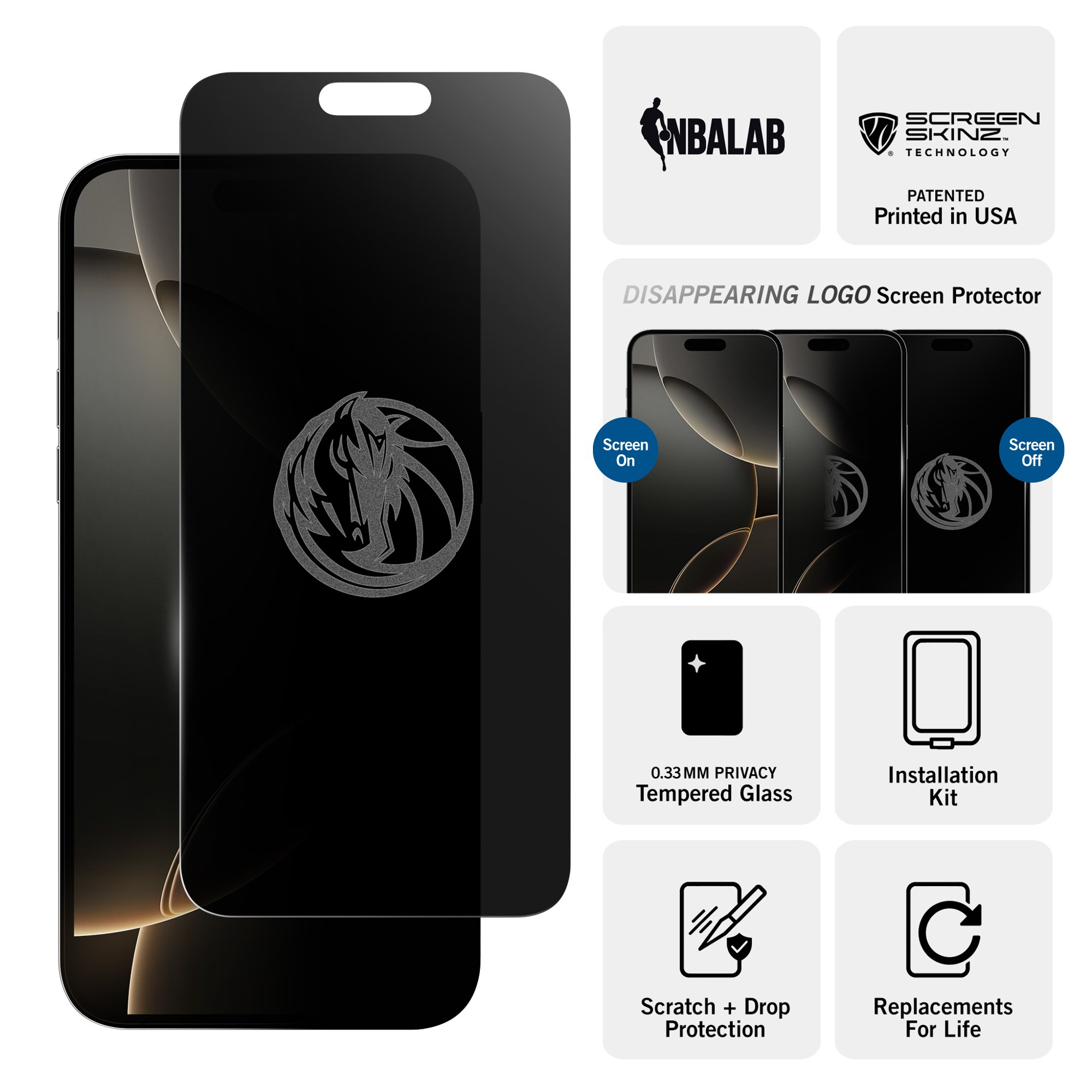 Dallas Mavericks Privacy Screen Protector