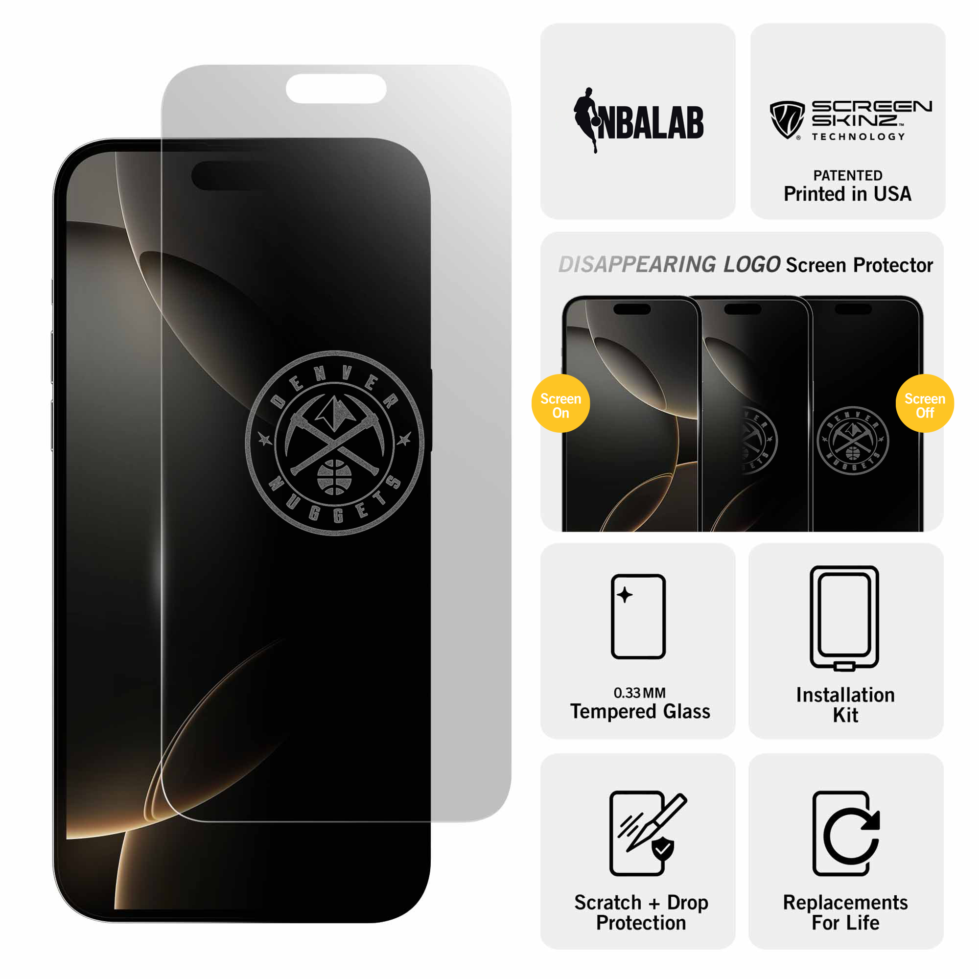 Denver Nuggets Clear Screen Protector