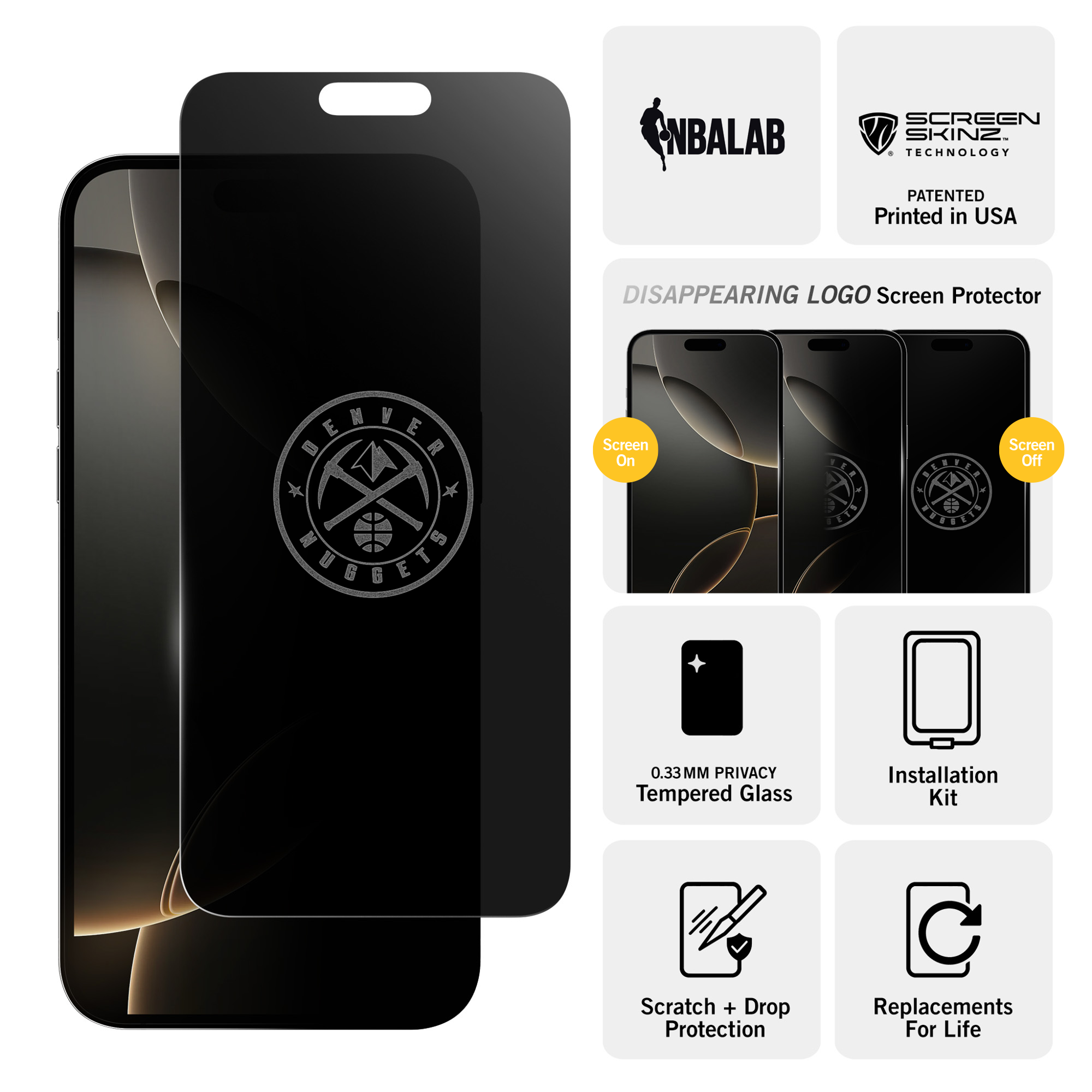 Denver Nuggets Privacy Screen Protector
