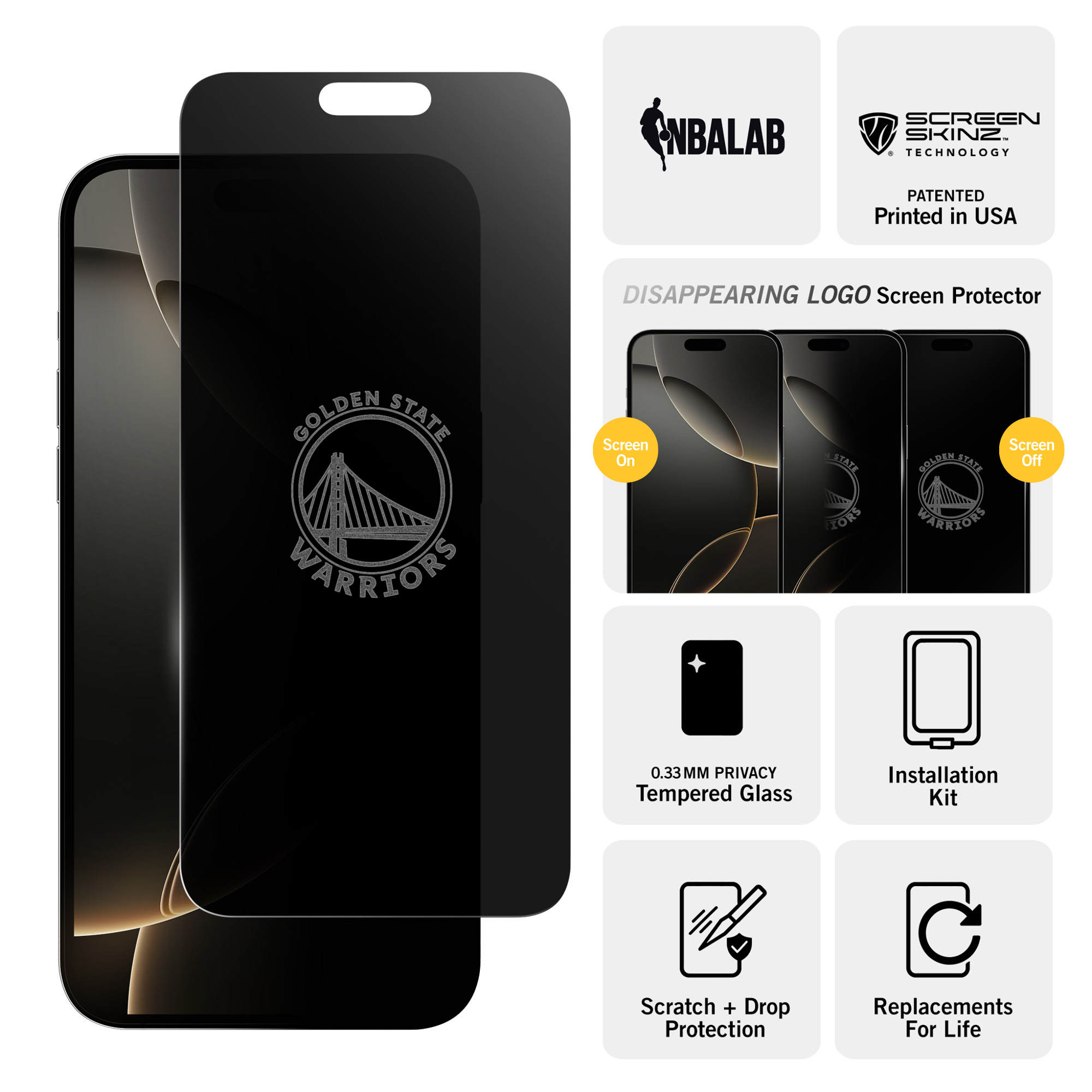 Golden State Warriors Privacy Screen Protector