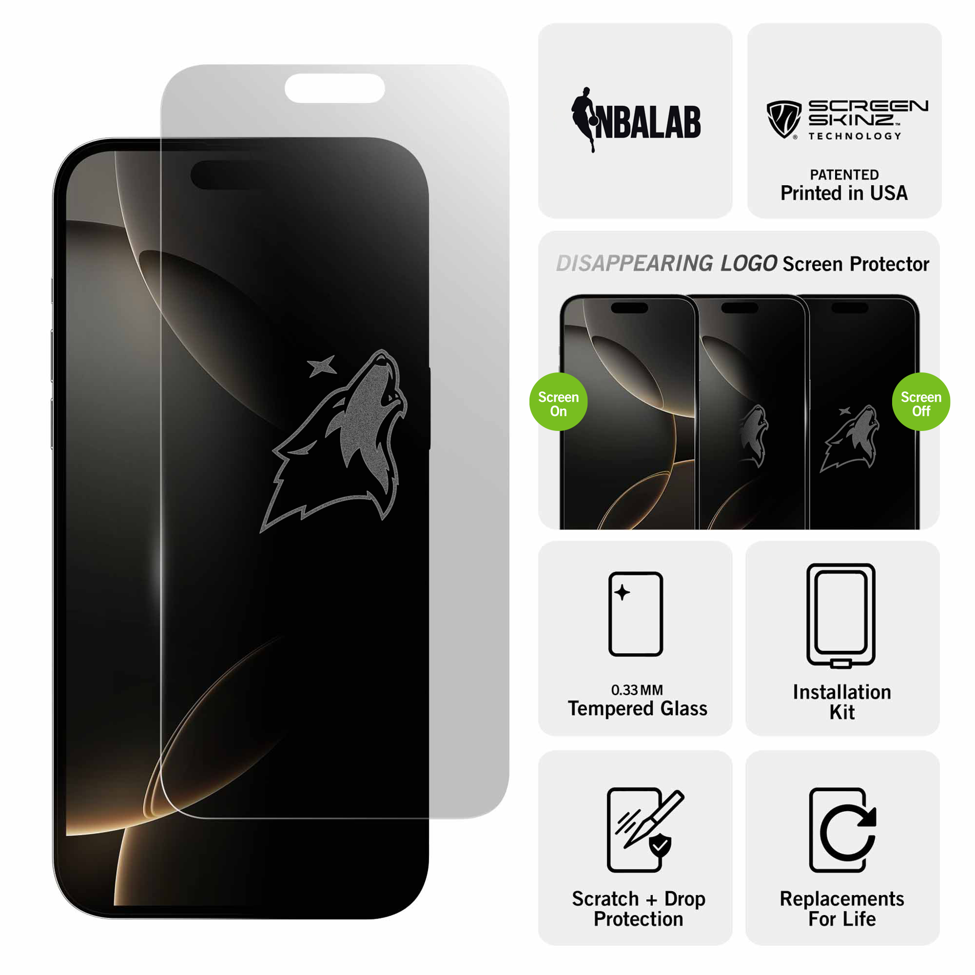 Minnesota Timberwolves Clear Screen Protector