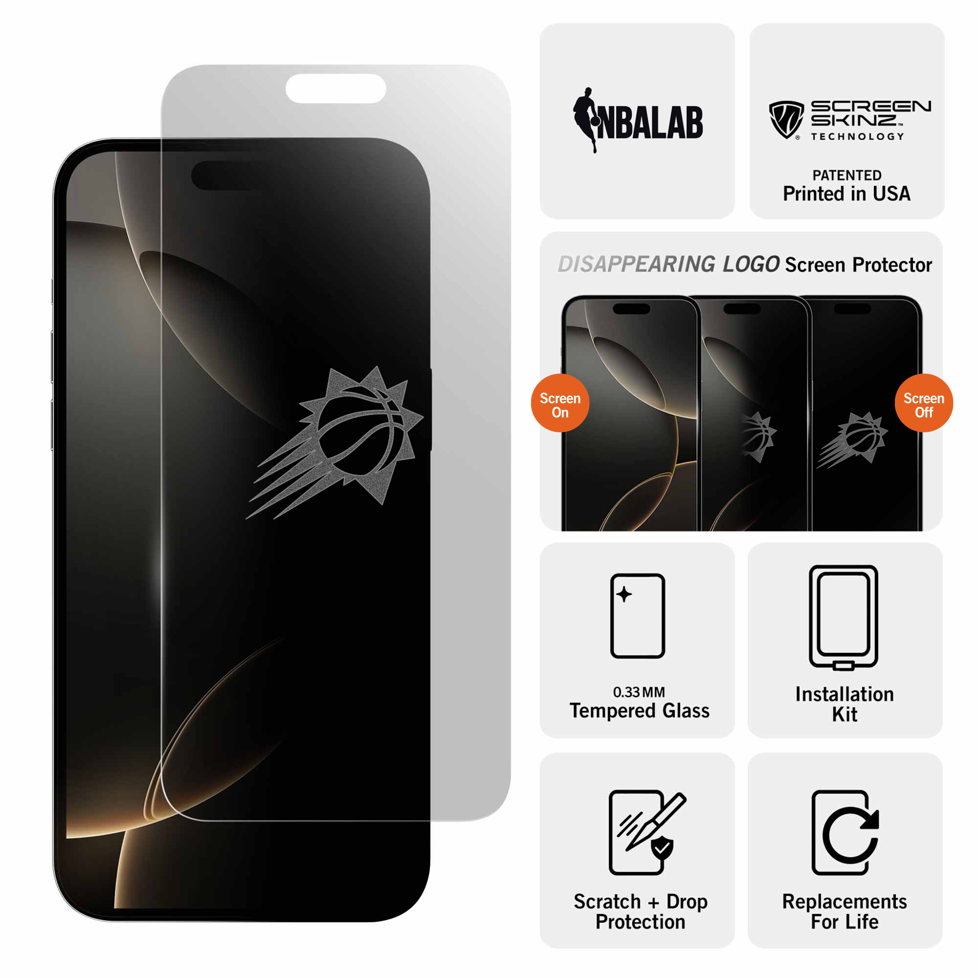 Phoenix Suns Clear Screen Protector