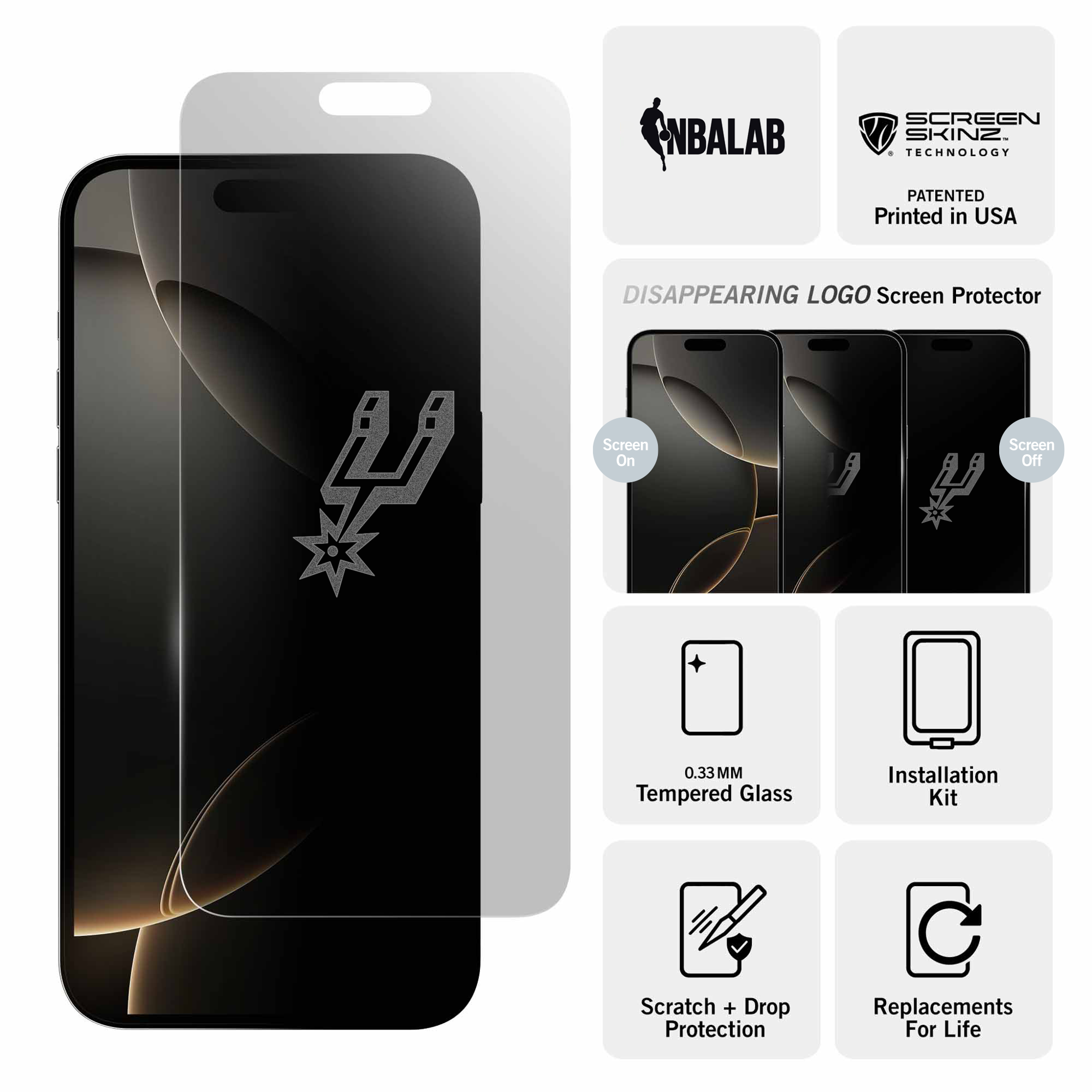 San Antonio Spurs Clear Screen Protector