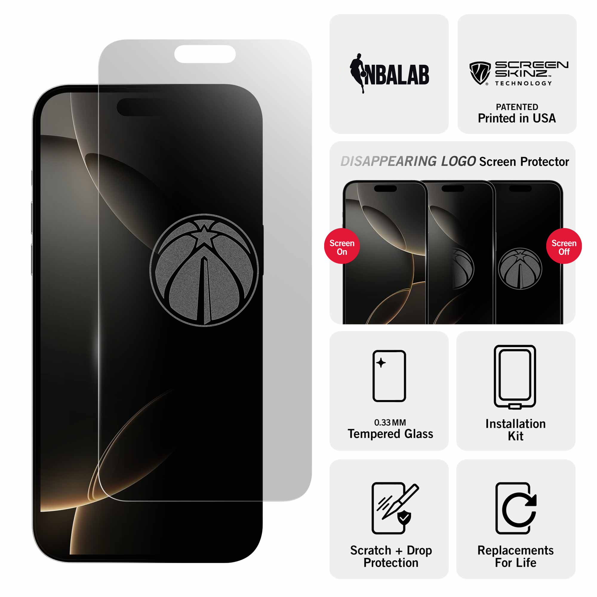 Washington Wizards Clear Screen Protector