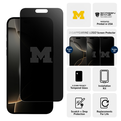 Michigan Wolverines Privacy Screen Protector